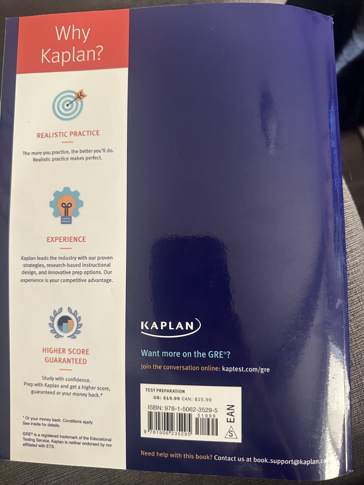 Kaplan GRE Verbal Workbook; 10th Edition; NO WRITING, BRAND NEW, PERFECT COND.