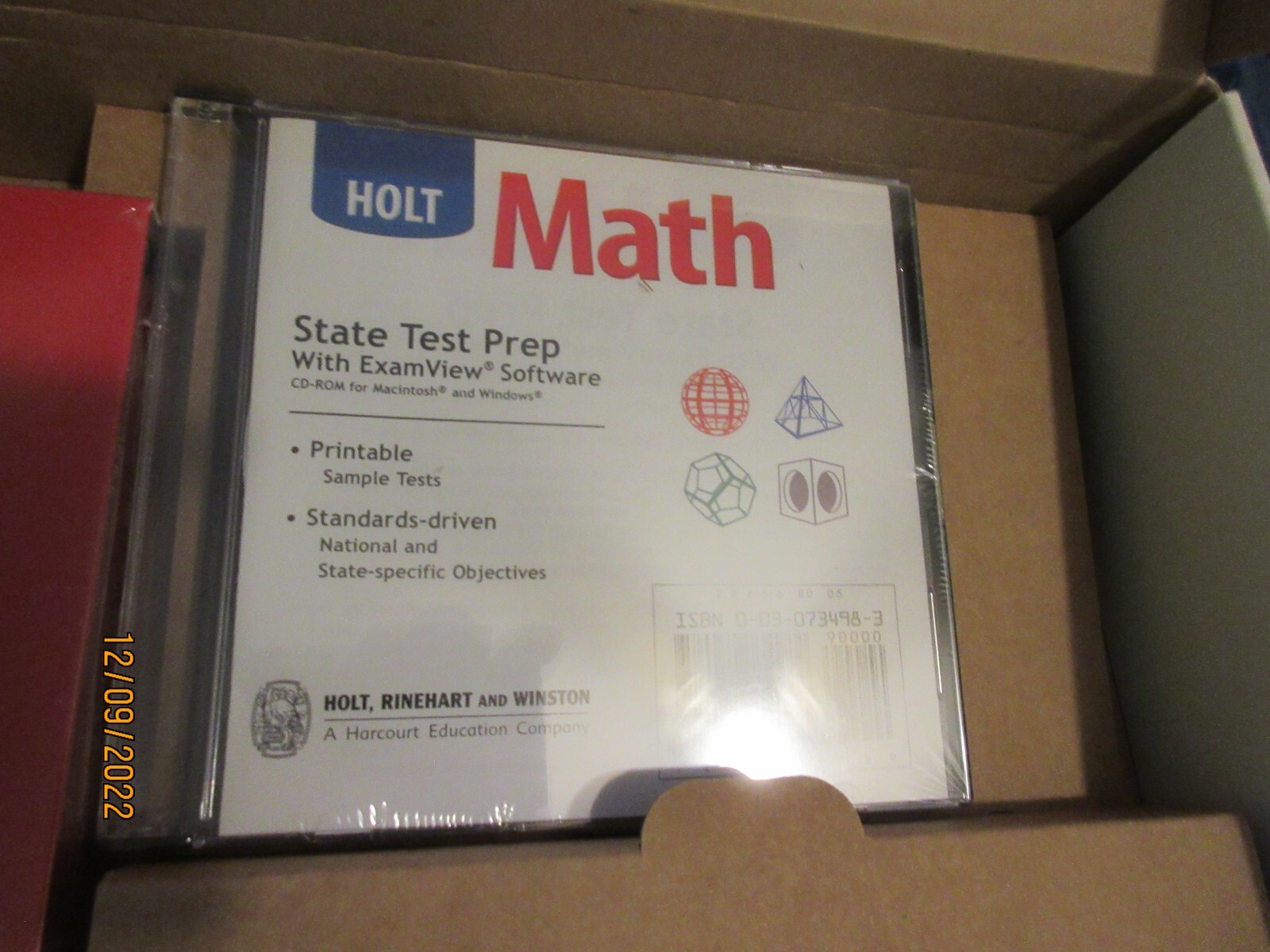 Course 1 Holt Rinehart Winston NEW Test Prep TOOL KIT Books Video CD Home School