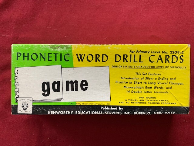 Phonetic Word Drill 2209-2 – Kenworthy Educational Services, 1972 – 10 Packs