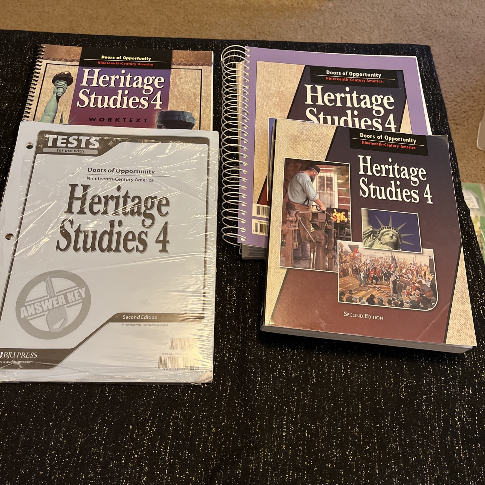 BJU HERITAGE STUDIES 4 –4TH GRADE–4 pc. Set-2ND EDITION–Student/Teacher