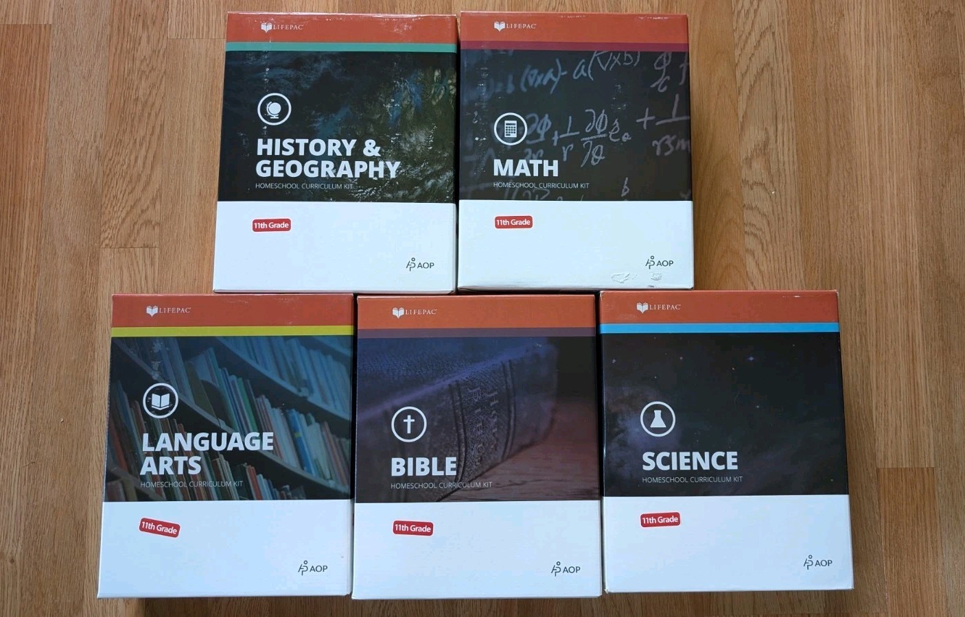 AOP LIFEPAC® 11th Grade 5 Subject Full Set Alpha Omega Homeschool Curriculum