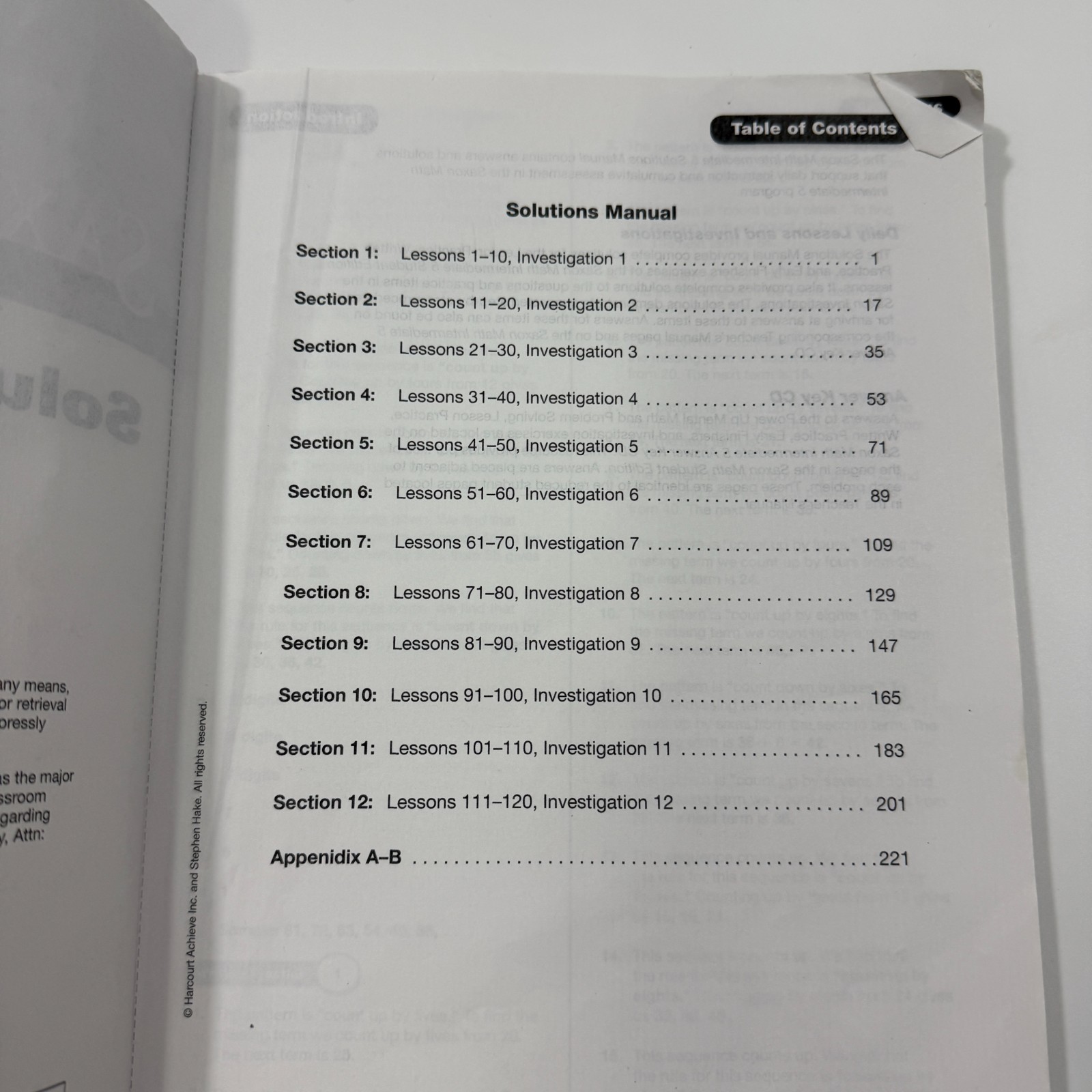 Saxon Math Intermediate 5 Solutions Manual By Stephen Hake Answer Book