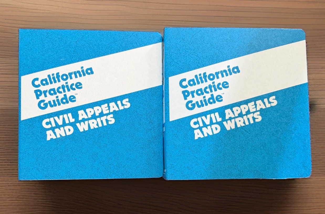 Civil Appeals & Writs | California Practice Guide | Rutter |Thomson Reuters 2024