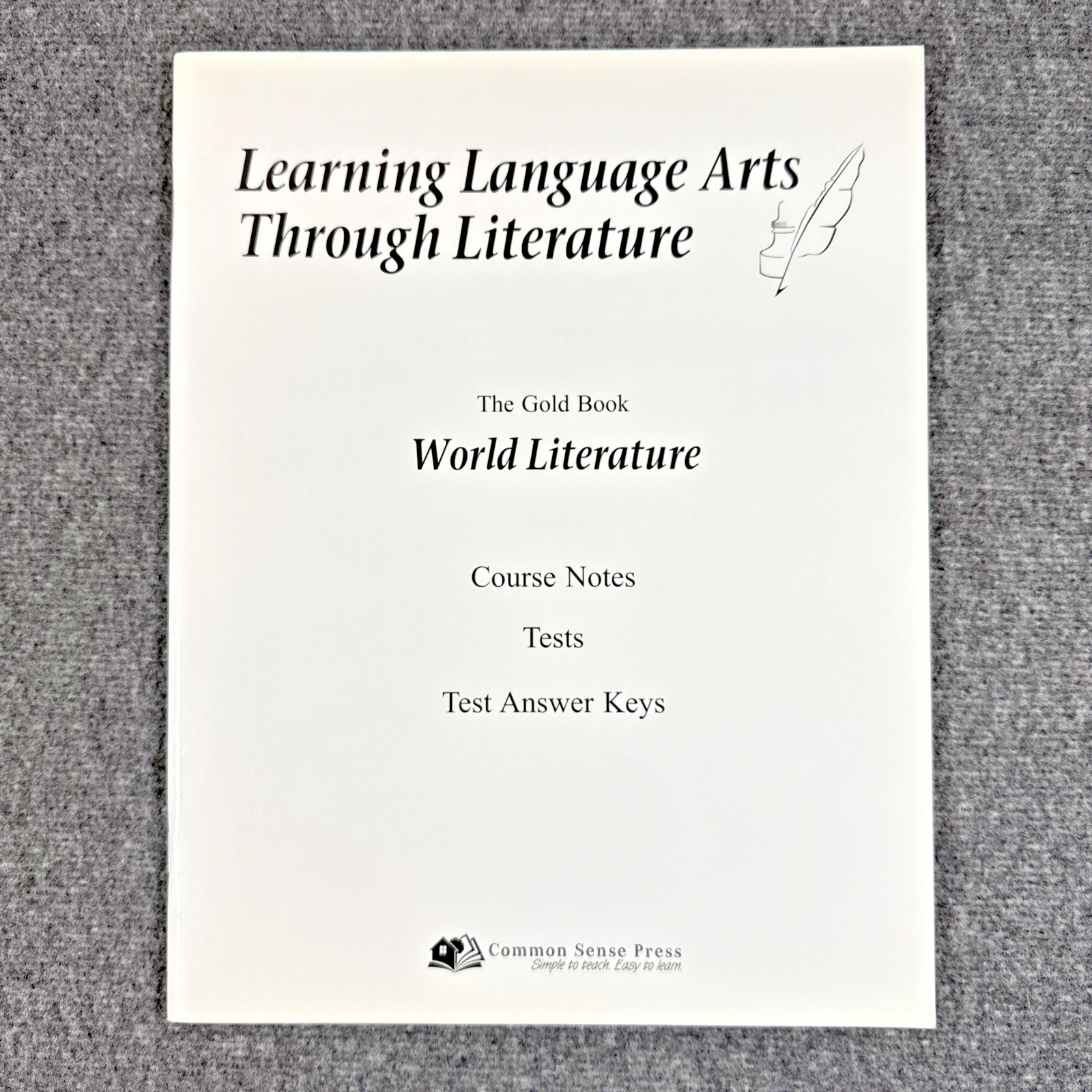 Learning Language Arts Through Literature Gold Book Course Notes Tests Answers