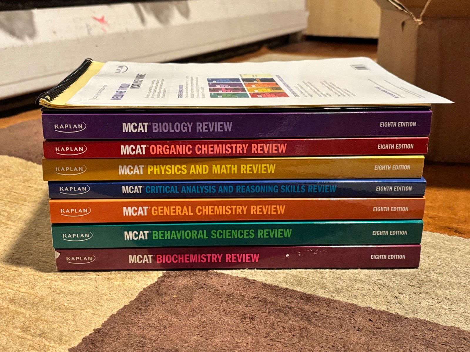 Kaplan MCAT prep books, 8th edition
