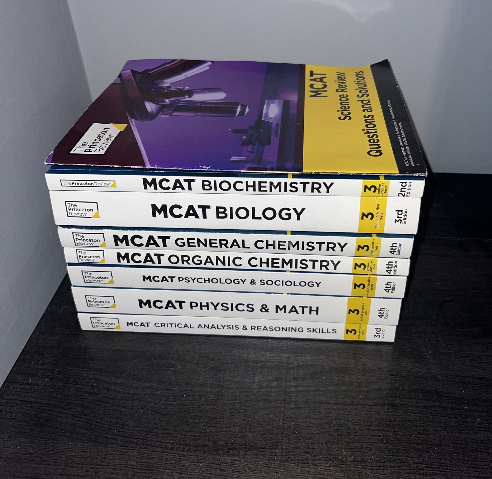 The Princeton Review MCAT Subject Review Complete 7-Book Set 2nd-4th Edition