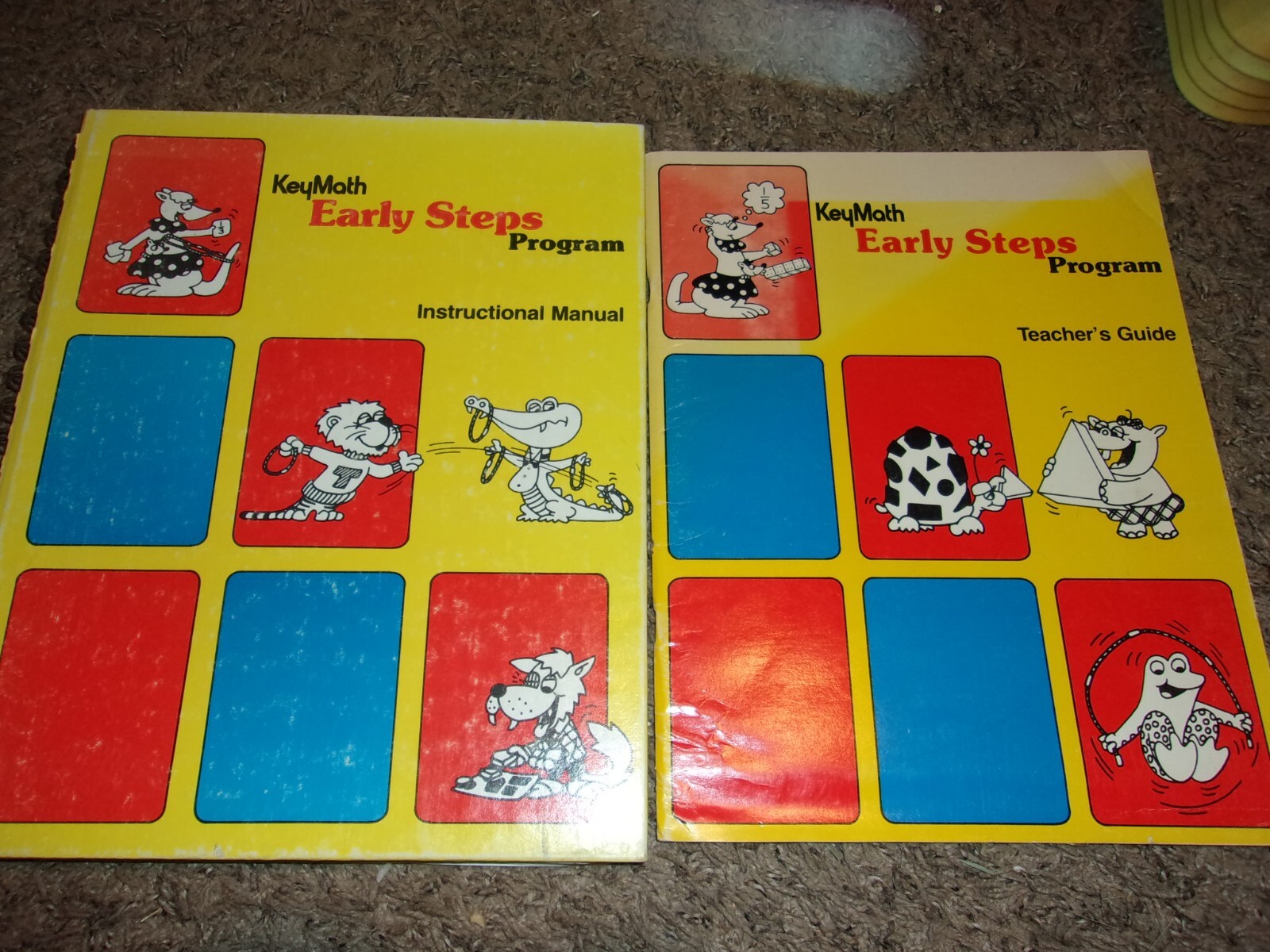 KeyMath Early Steps Program Books Manipulatives Blocks Guide Key Math SET AGS