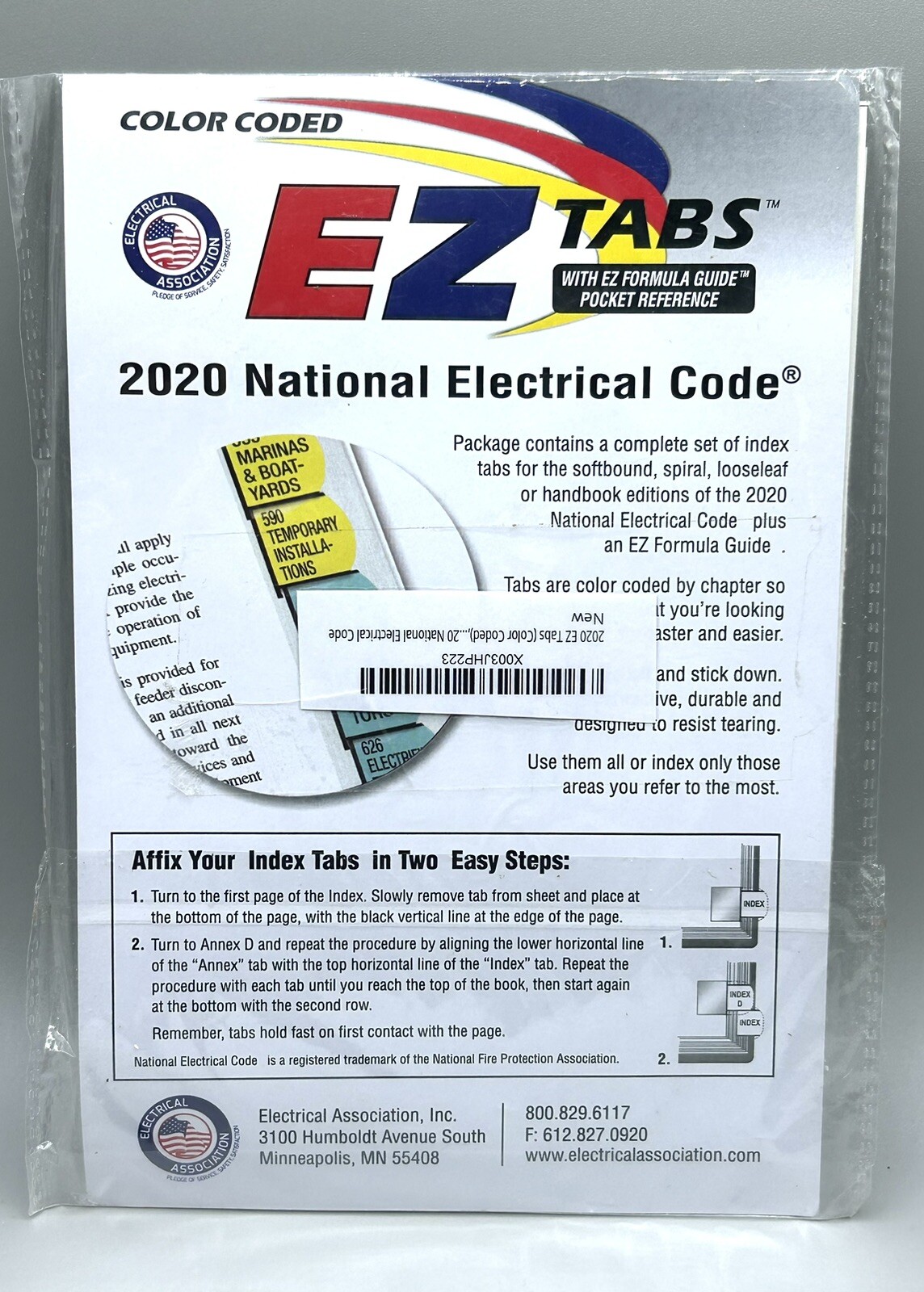 EZ Tabs 2020 National Electrical Code w/ Formula Guide Pocket Ref