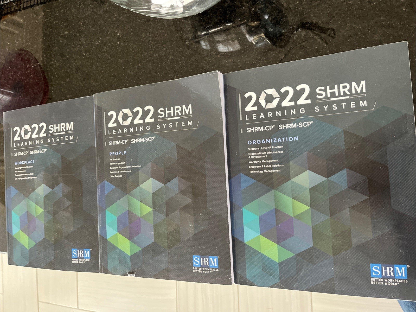 2022 SHRM Learning System Books Lot of 3 SHRM-CP SCP Exam Prep