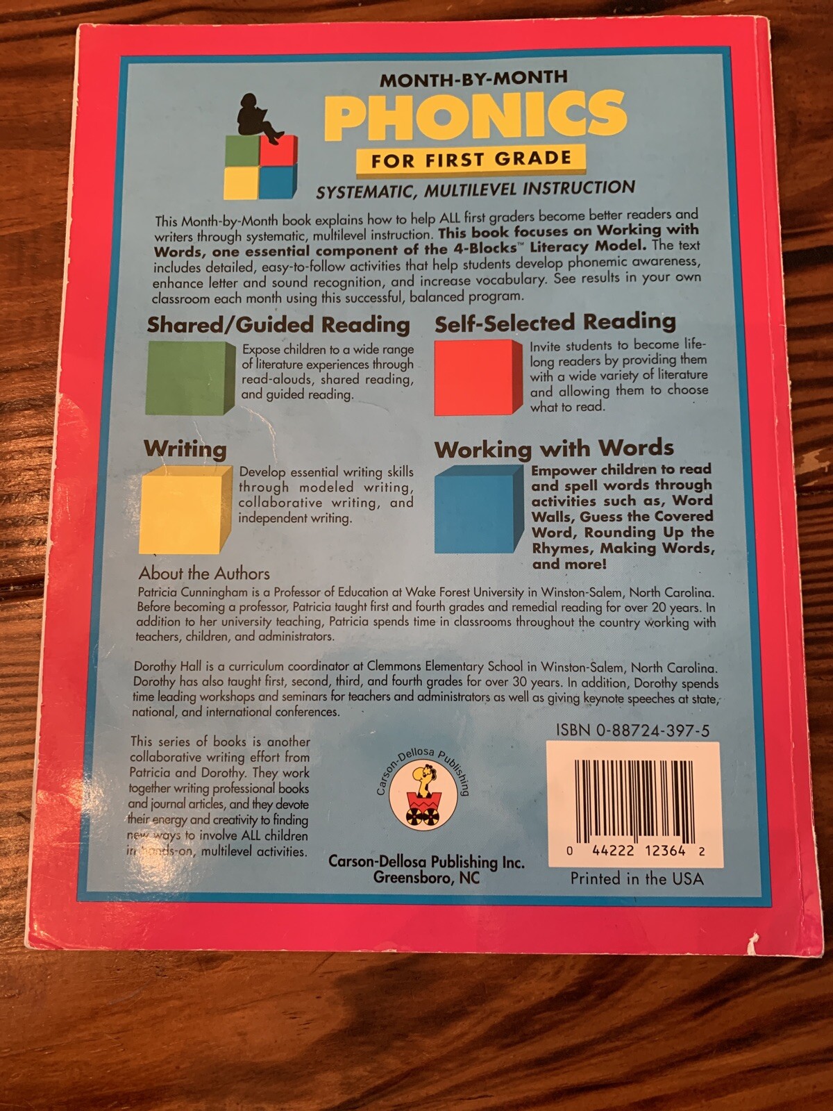 Month-By-Month Phonics First and Second Grade.