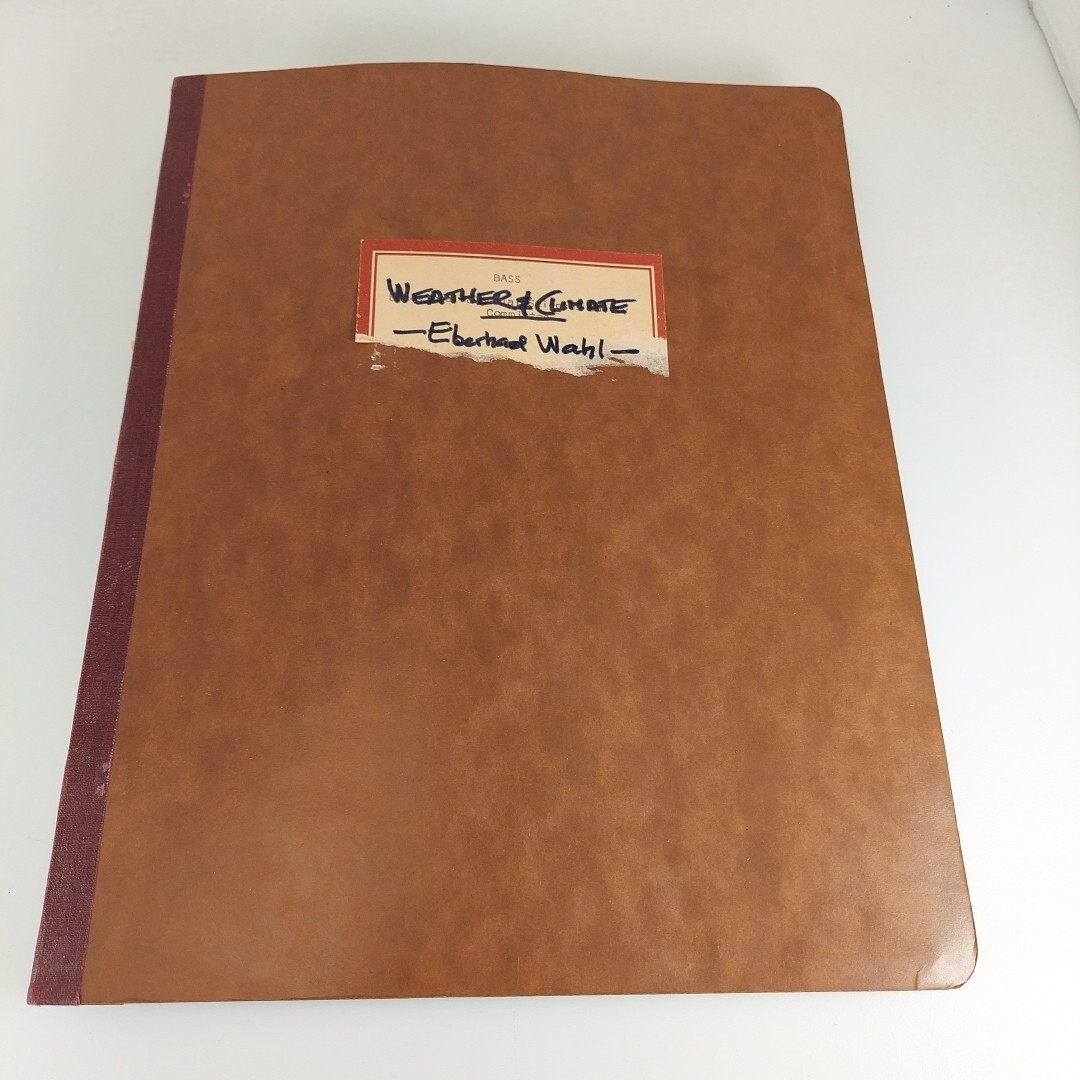 Weather And Climate A Couse Workbook Eberhard W. Wahl 1976 Ed American Printing