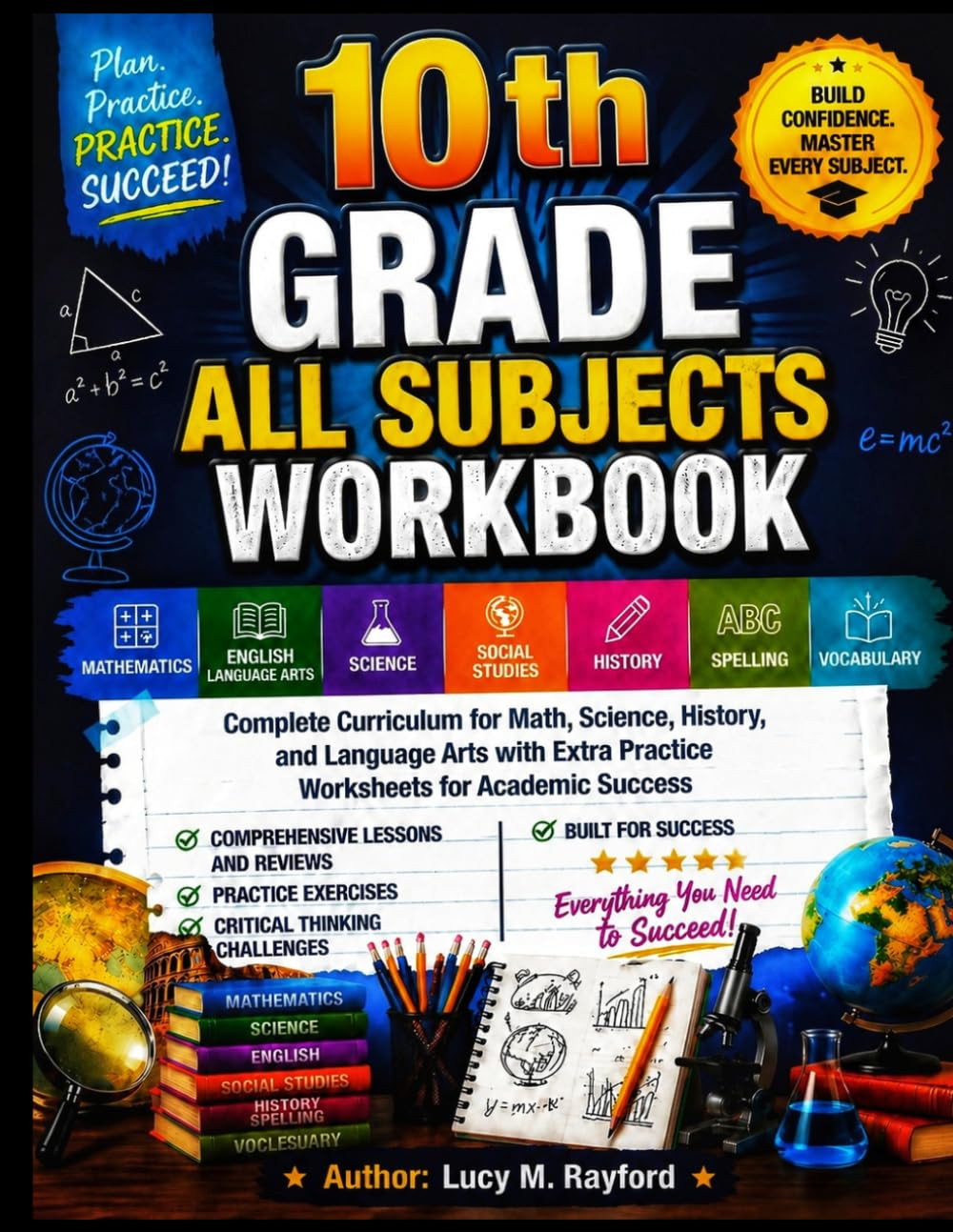 10Th Grade All Subjects Workbook: Complete Curriculum for Math, Science