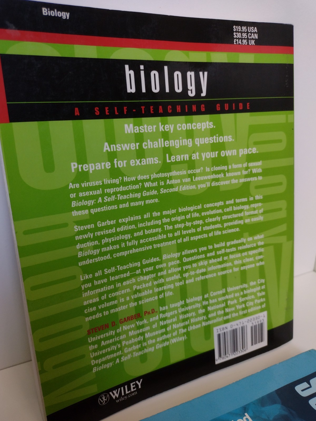 2 Basic Biology Books for Beginners: 101 & Self-Teaching Guide (Ochoa & Garber)