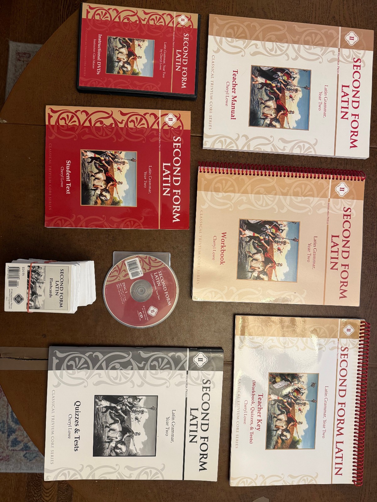 First Edition – complete and unused 8-piece Latin II set from Memoria Press