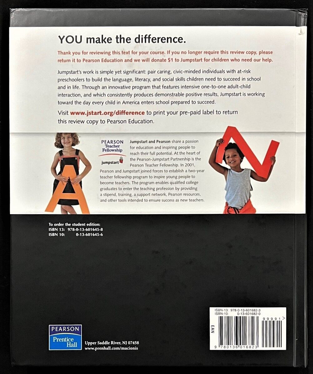 SOCIOLOGY – INSTRUCTOR’S EDITION (12e) By John J. Macionis (2008, Pearson)