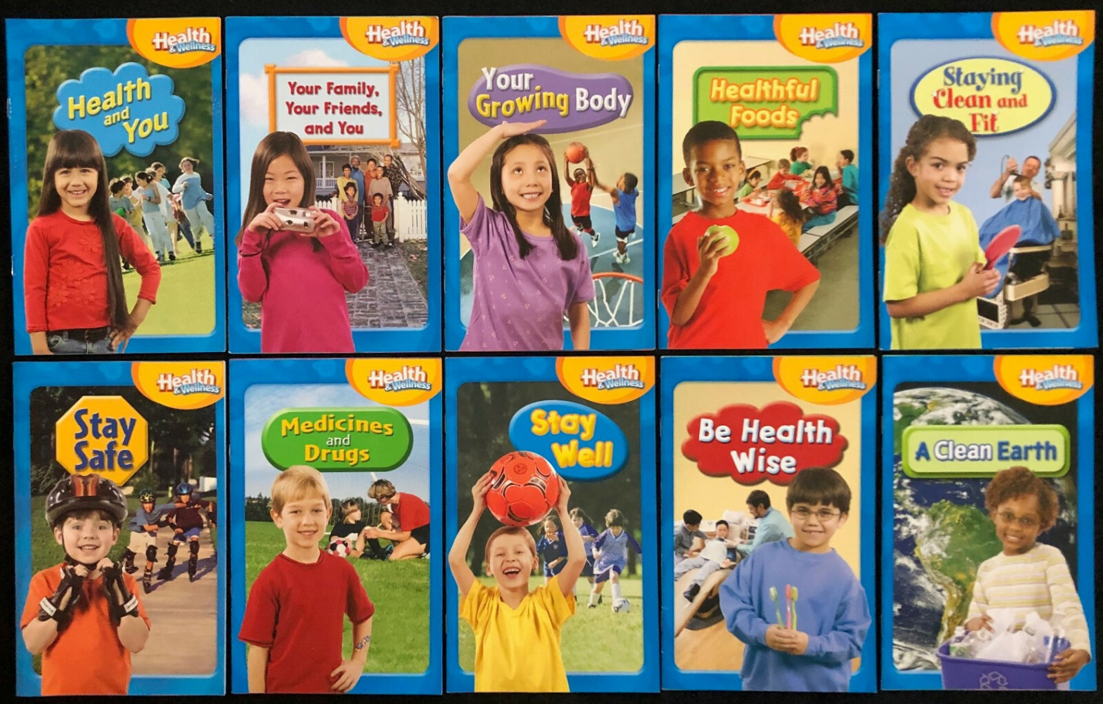 1st Grade – HEALTH & WELLNESS – 10 Content Readers (2005, McGraw-Hill)