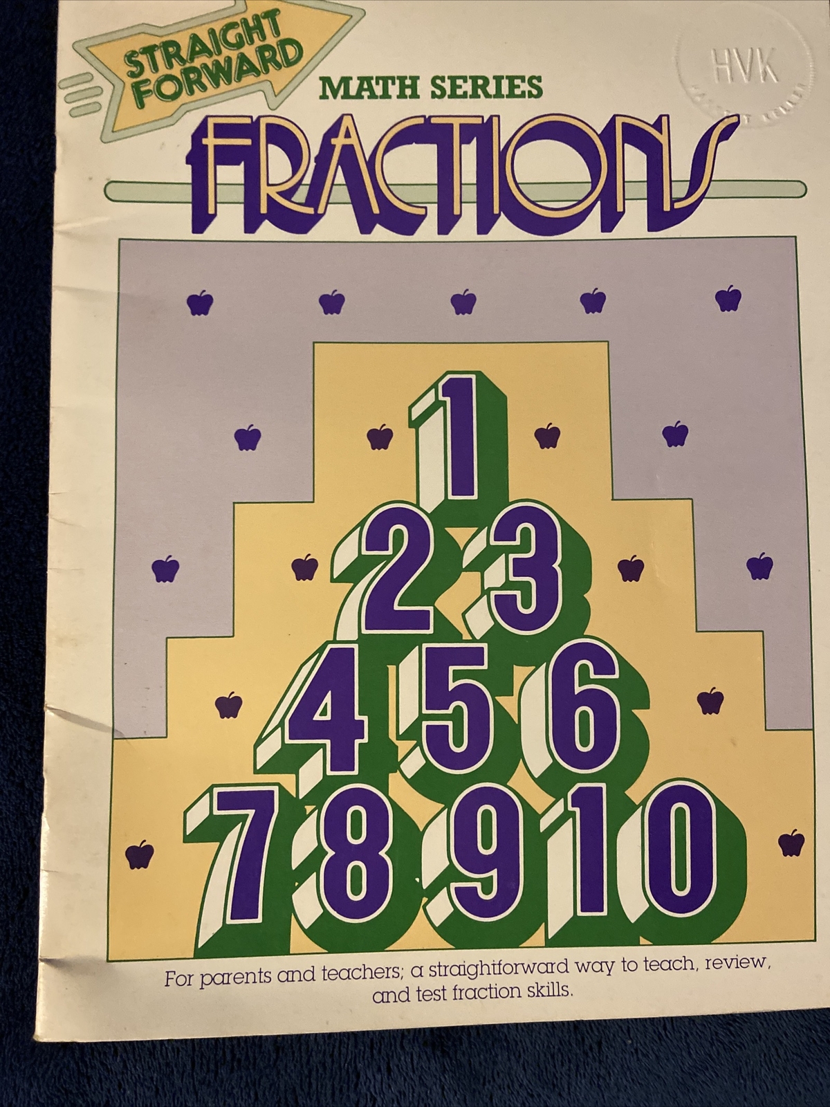 Fractions Straight Forward Math Series 1991 NOS VTG Educational Study Material