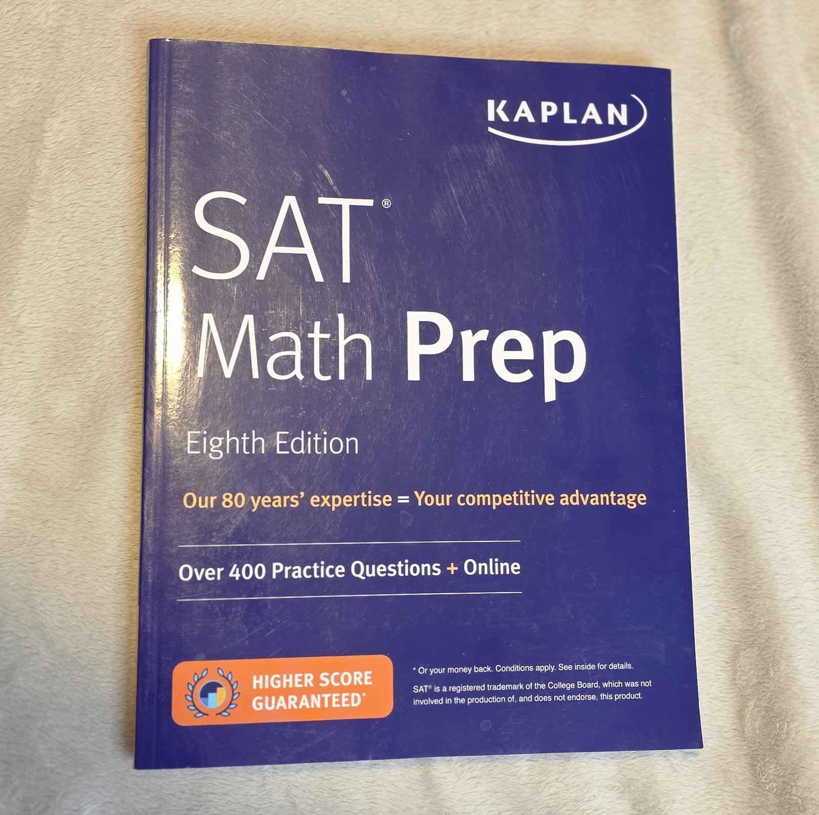 Kaplan SAT Math Prep Eighth Edition Book 400 Practice Questions Online Access
