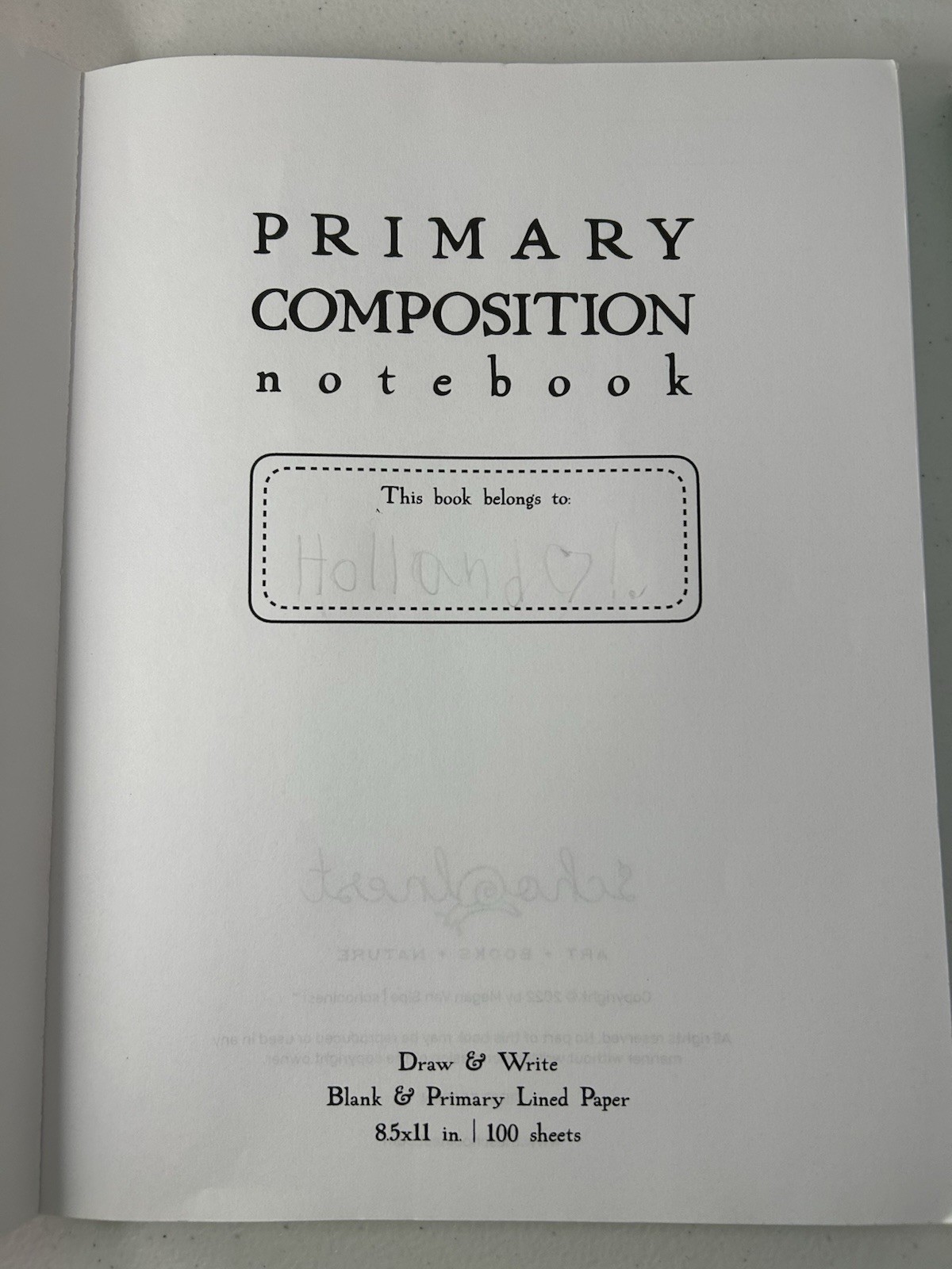 2 Primary Composition Notebooks Softcover Draw & Write Journals By schoolnest