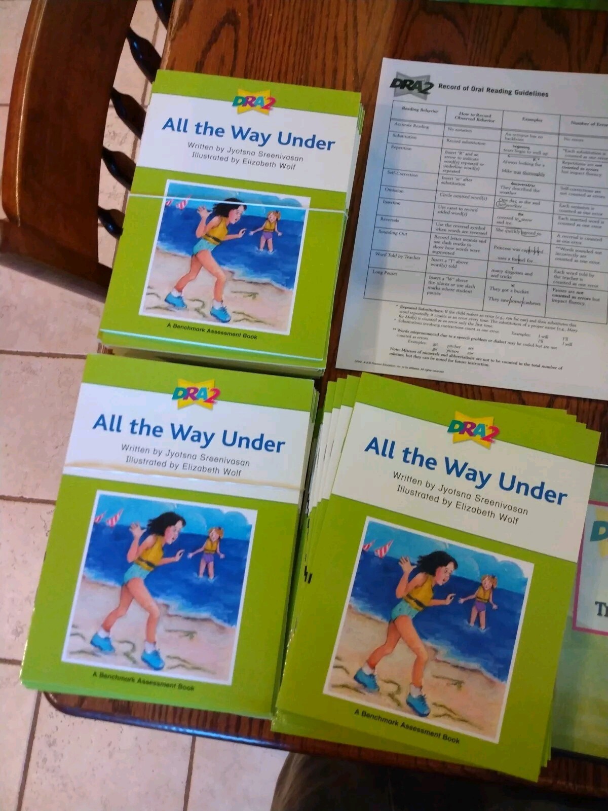 DRA2 Developmental Reading Assessment Grade 4-8 Kit NEW (missing clipbd)