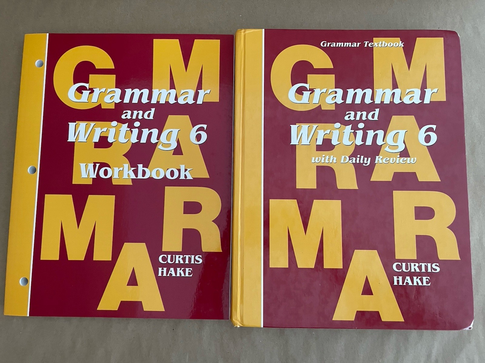 2 Book Bundle: 9781935839095 GRAMMAR and WRITING 6 Textbook AND Writing Workbook