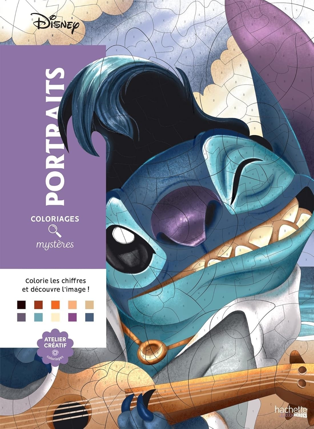 Coloriages mystères Disney – Portraits (trompe l’oeil)
