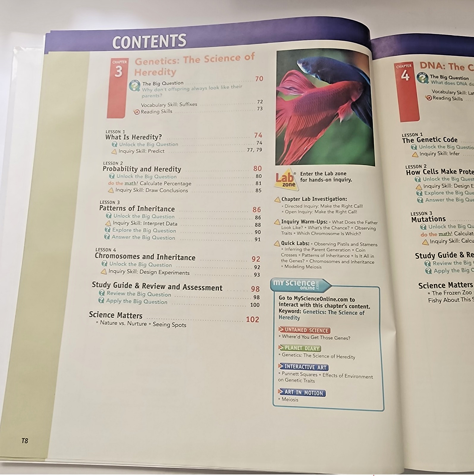 Interactive Science Teachers Edition & Resource Cells & Heredity Pearson HC 2011