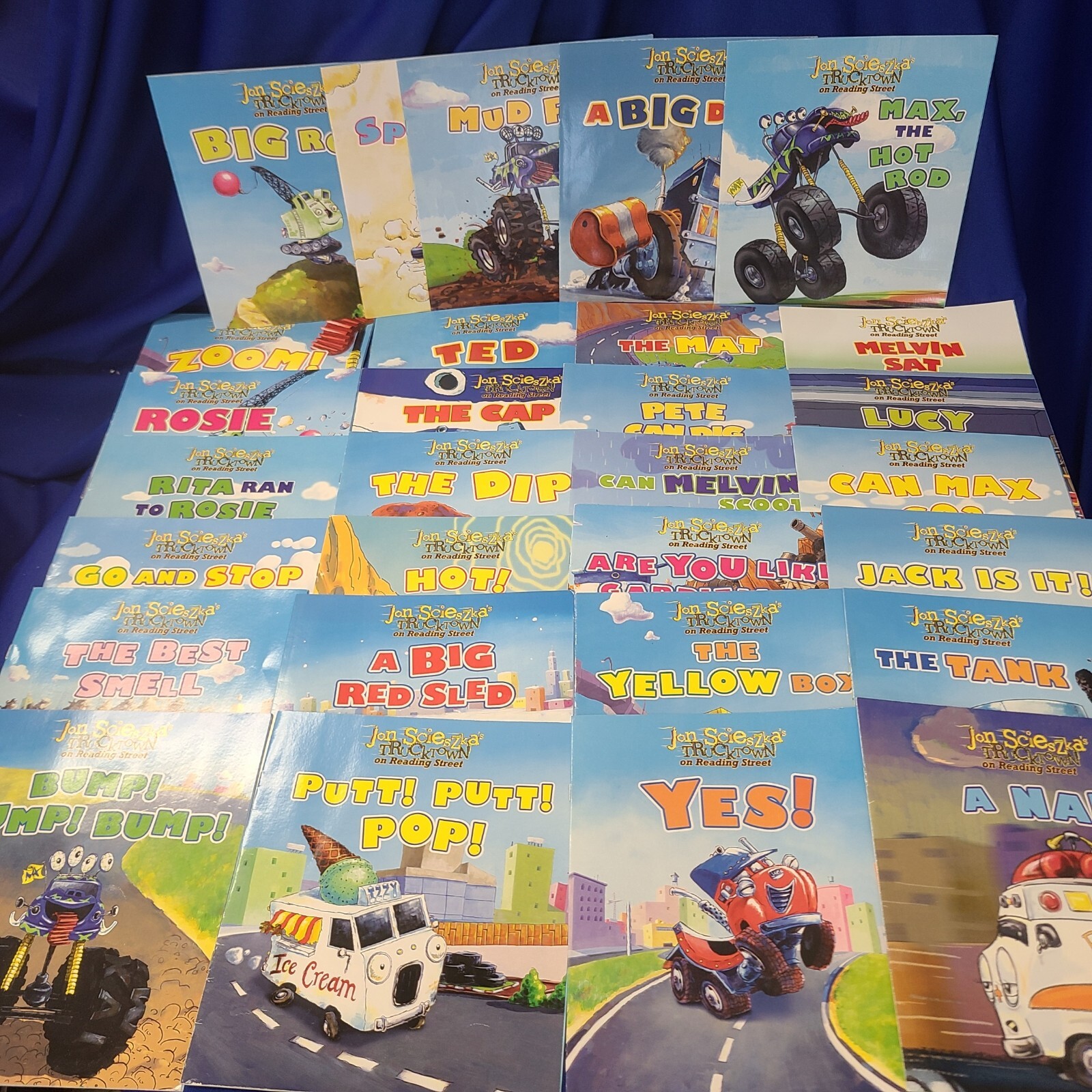 Lot of 29 Jon Scieszka’s TRUCKTOWN ON READING STREET ~ Learn to Read Books – VG