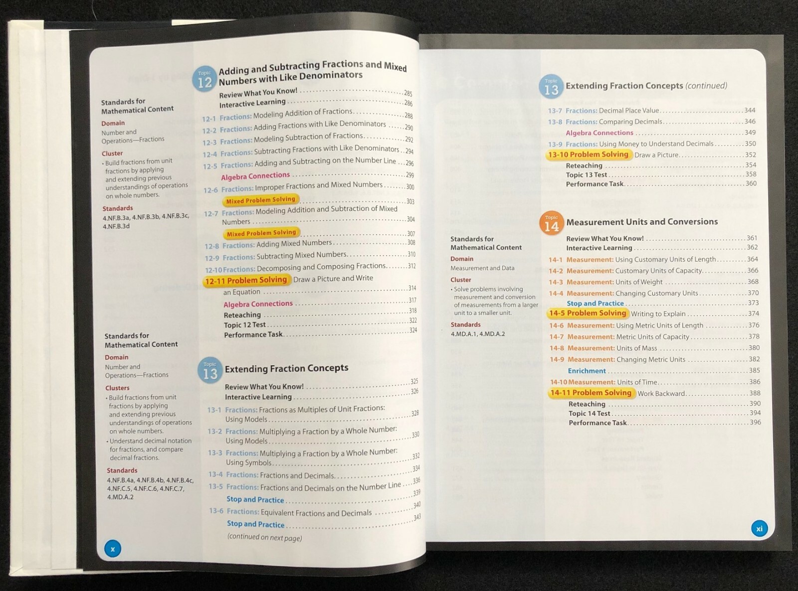 4th Grade – REALIZE EDITION enVision Math – Student Textbook (2015, Pearson)