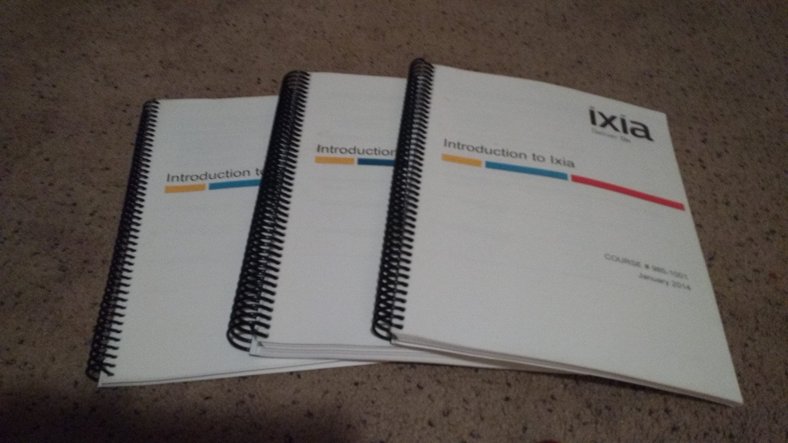 *NEW* Lot Of 3 ixia Course Books January 2004