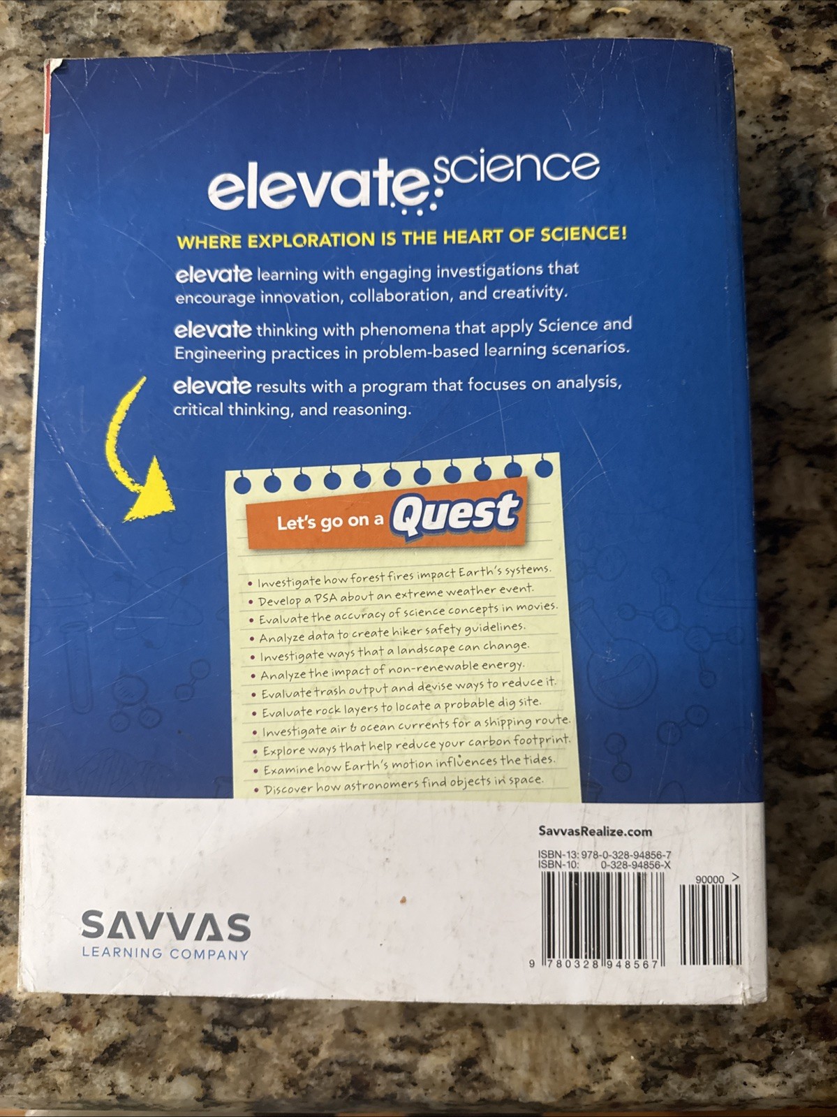 Elevate Science Earth Science Paperback From SAVVAS Learning Company