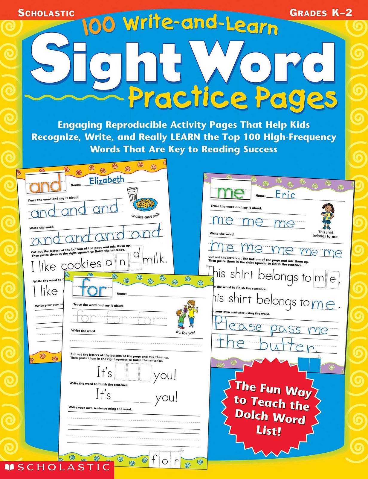 100 Write-and-Learn Sight Word Practice Pages: Engaging Reproducible Activit…