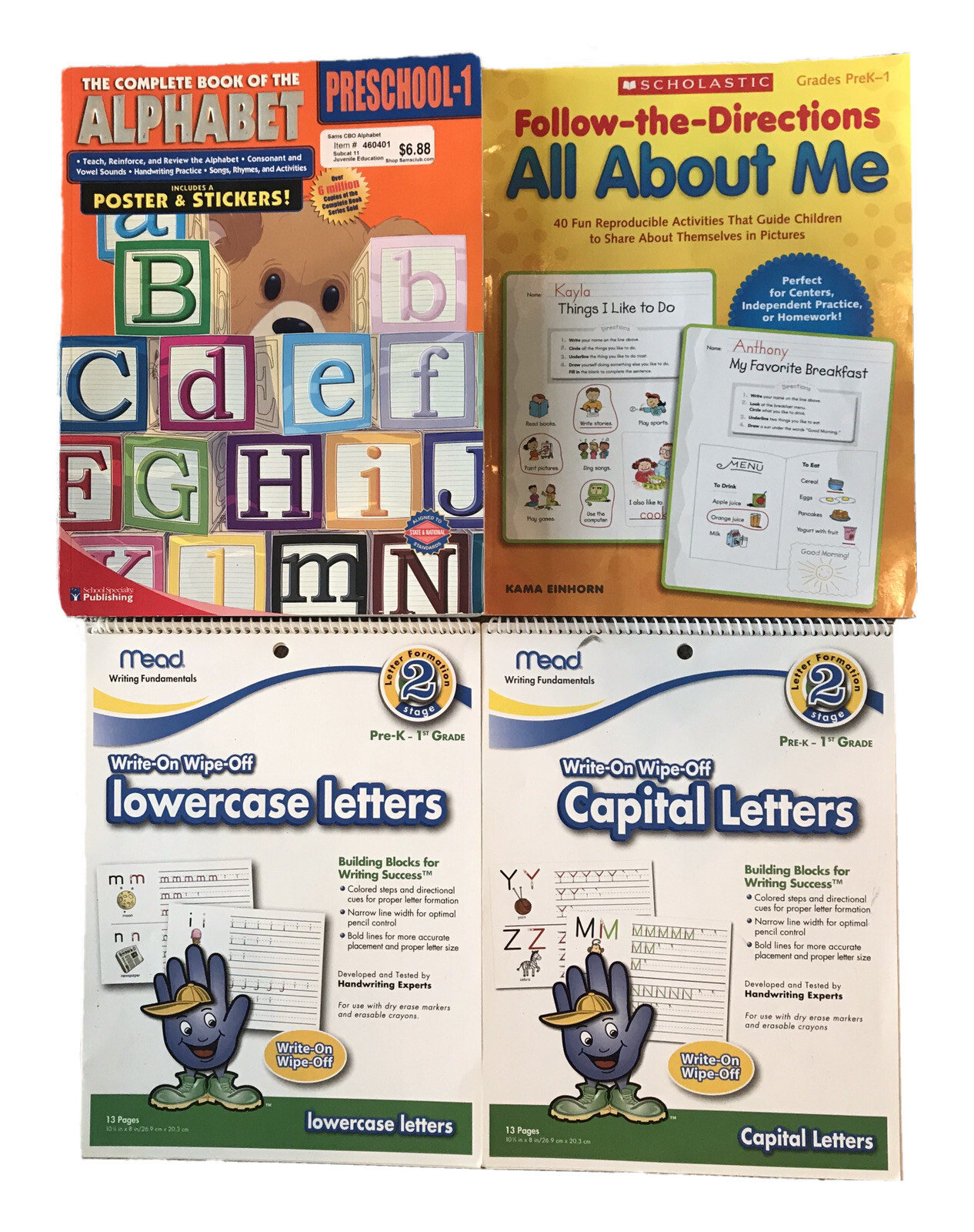 Prek-1 Workbooks – Set Of 4 – Great Condition!