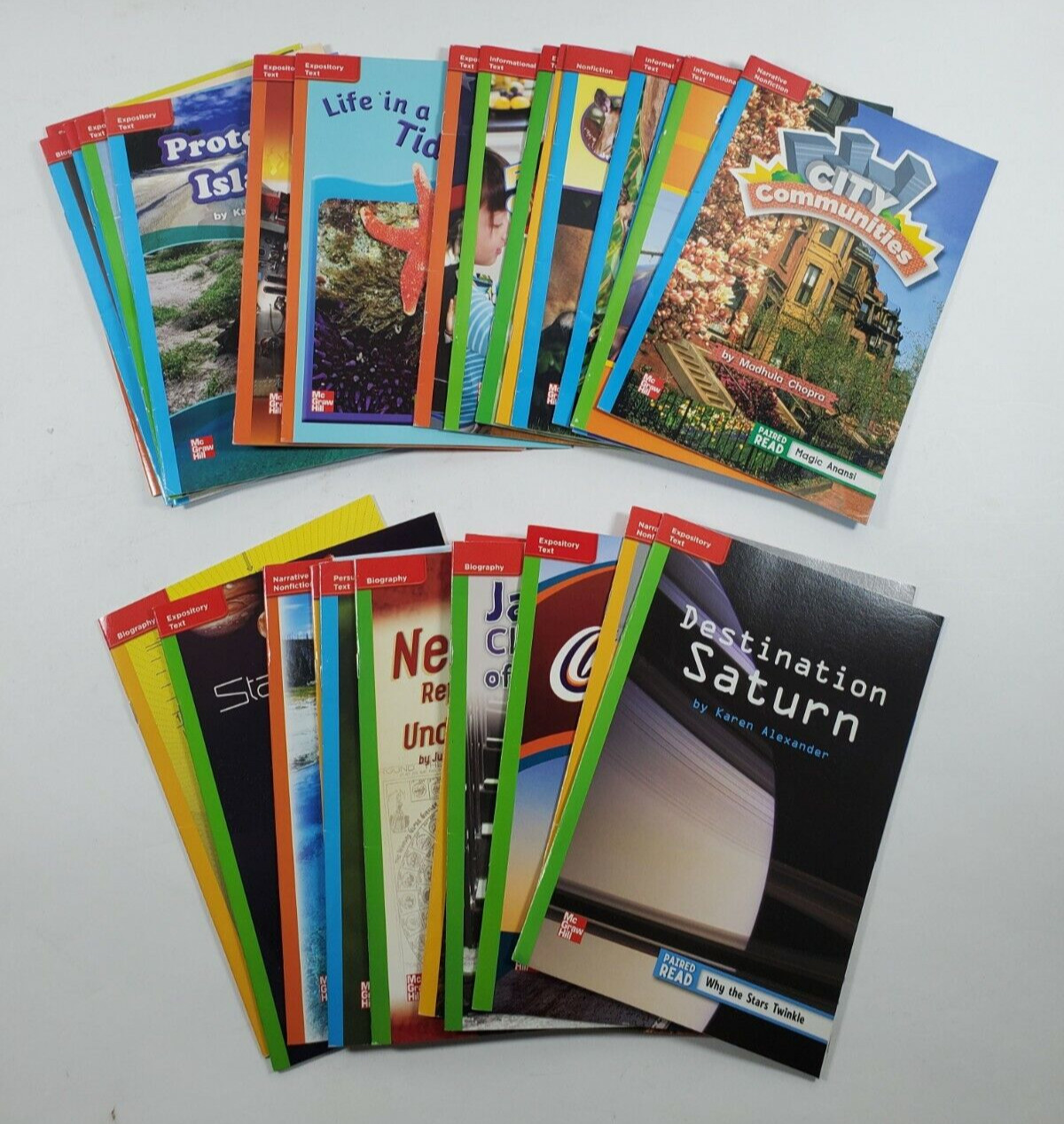 Lot of 28 McGraw Hill Reading Wonders Leveled Readers Grades 2-4 Homeschooling
