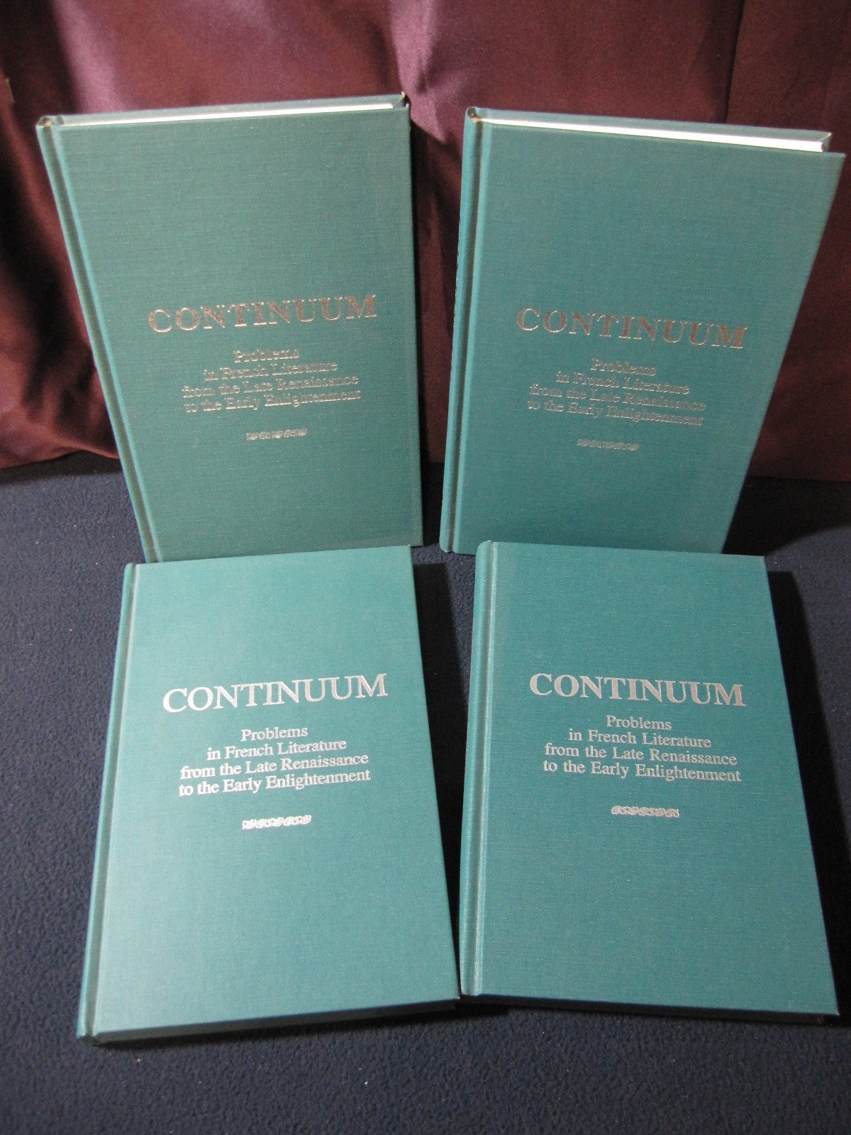 Continuum: Problems in French Literature Vols. 1,2,3,5 [1989-1993]