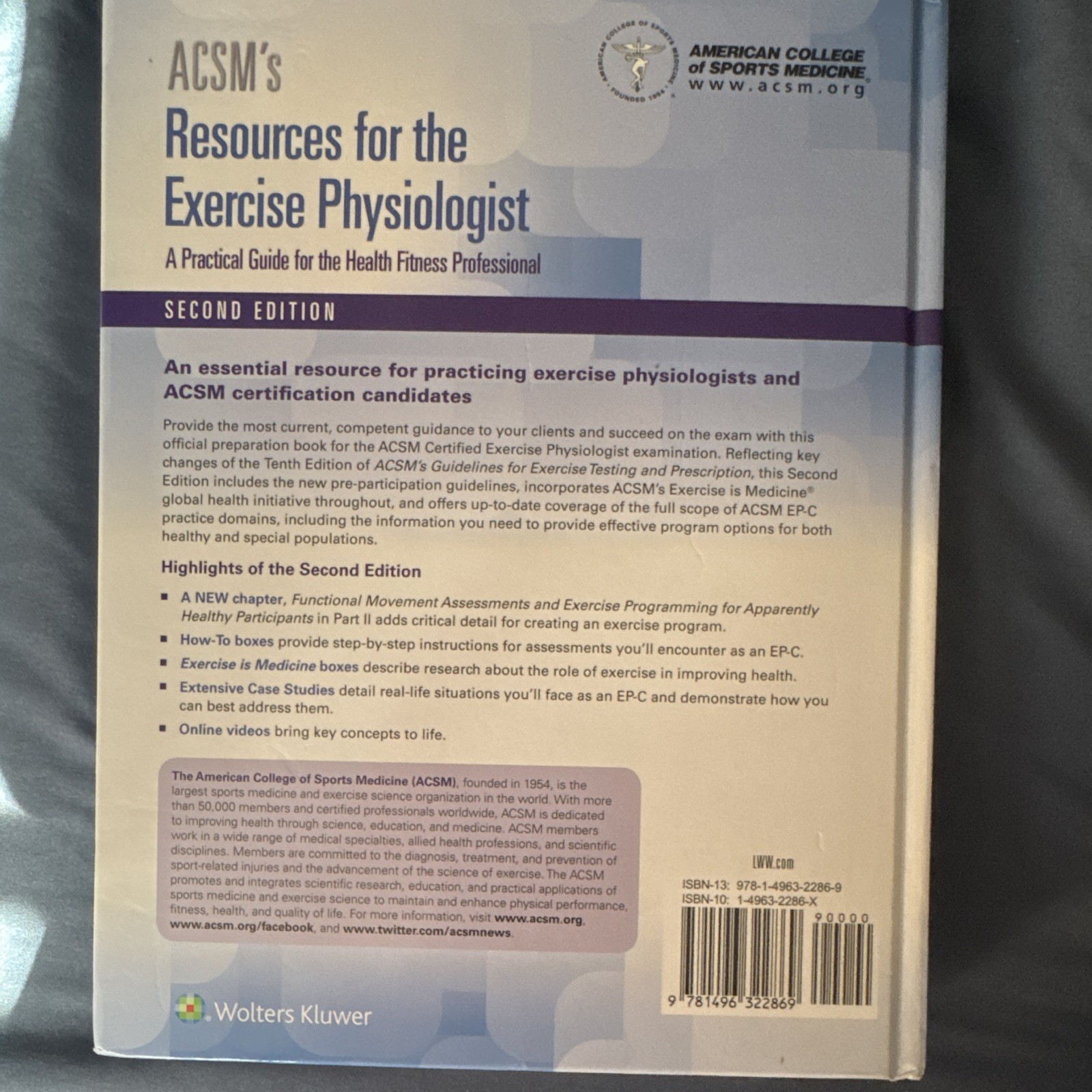 ACSM Resources for the Exercise Physiologist 2nd Ed Paperback 2014 472p