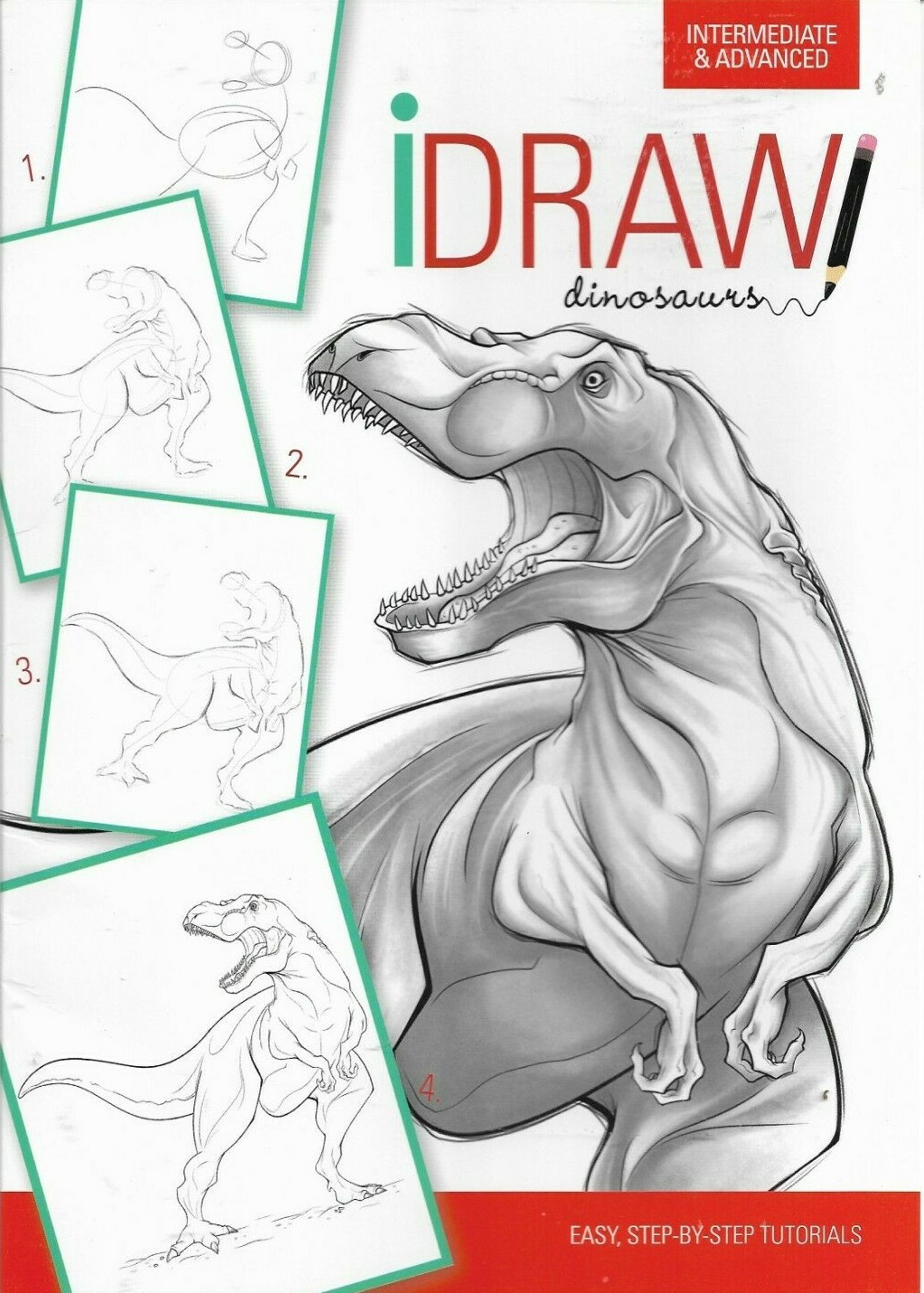 I Draw Idraw dinosaurs Intermediate & Advanced Easy Step By Step Tutorials New