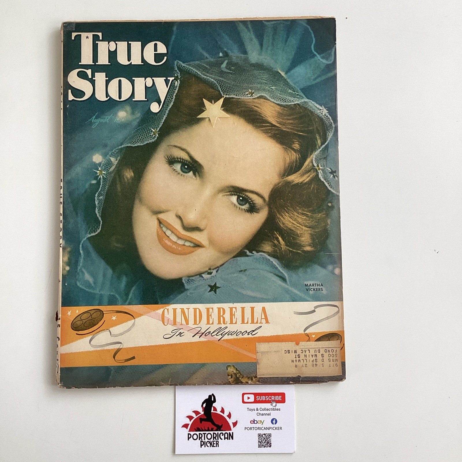 VTG Aug 1946 True Story Magazine Pulp Cinderella In Hollywood Great Ads