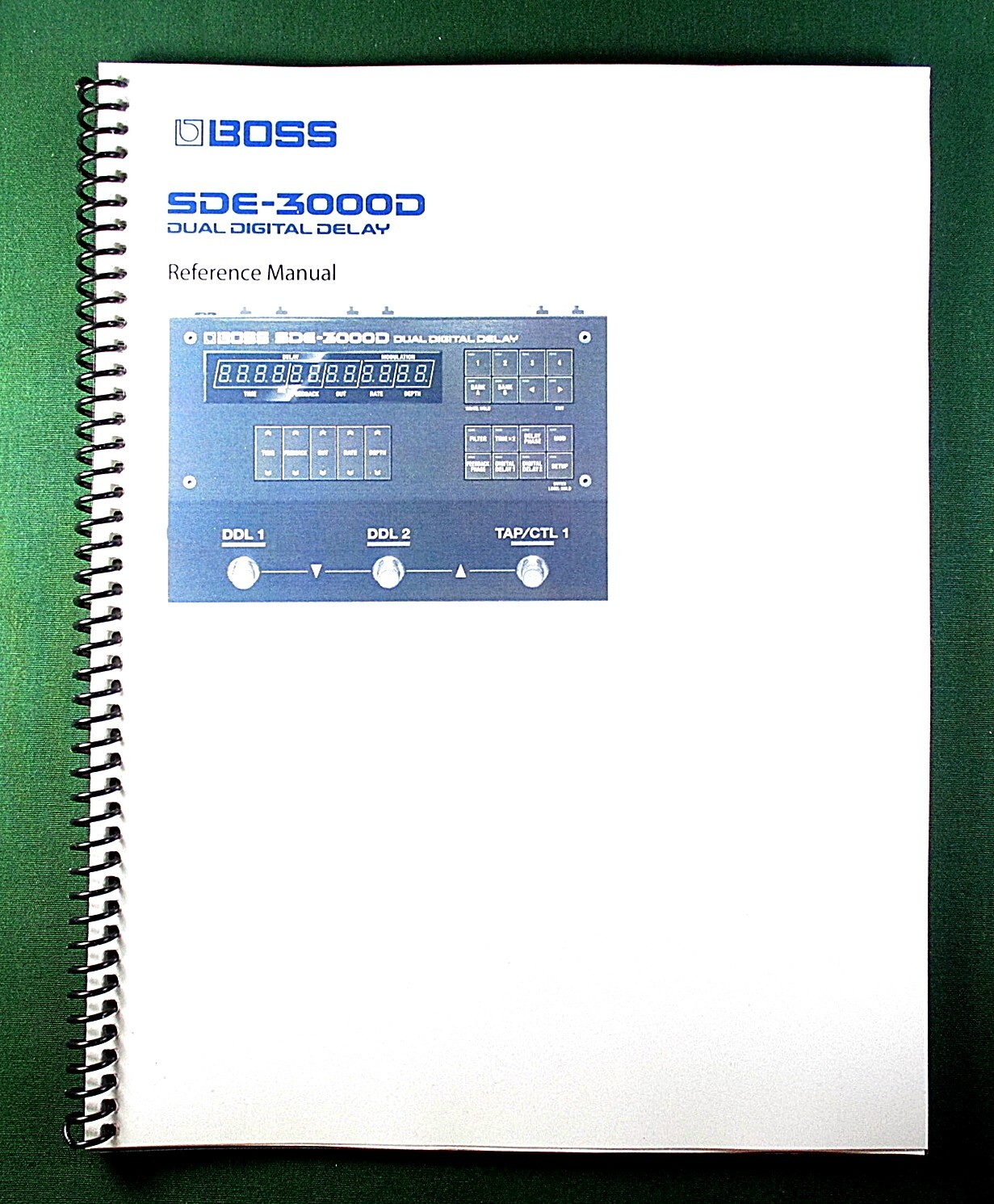 Boss SDE-3000D Instruction Manual: 41 Pages & Protective Covers!