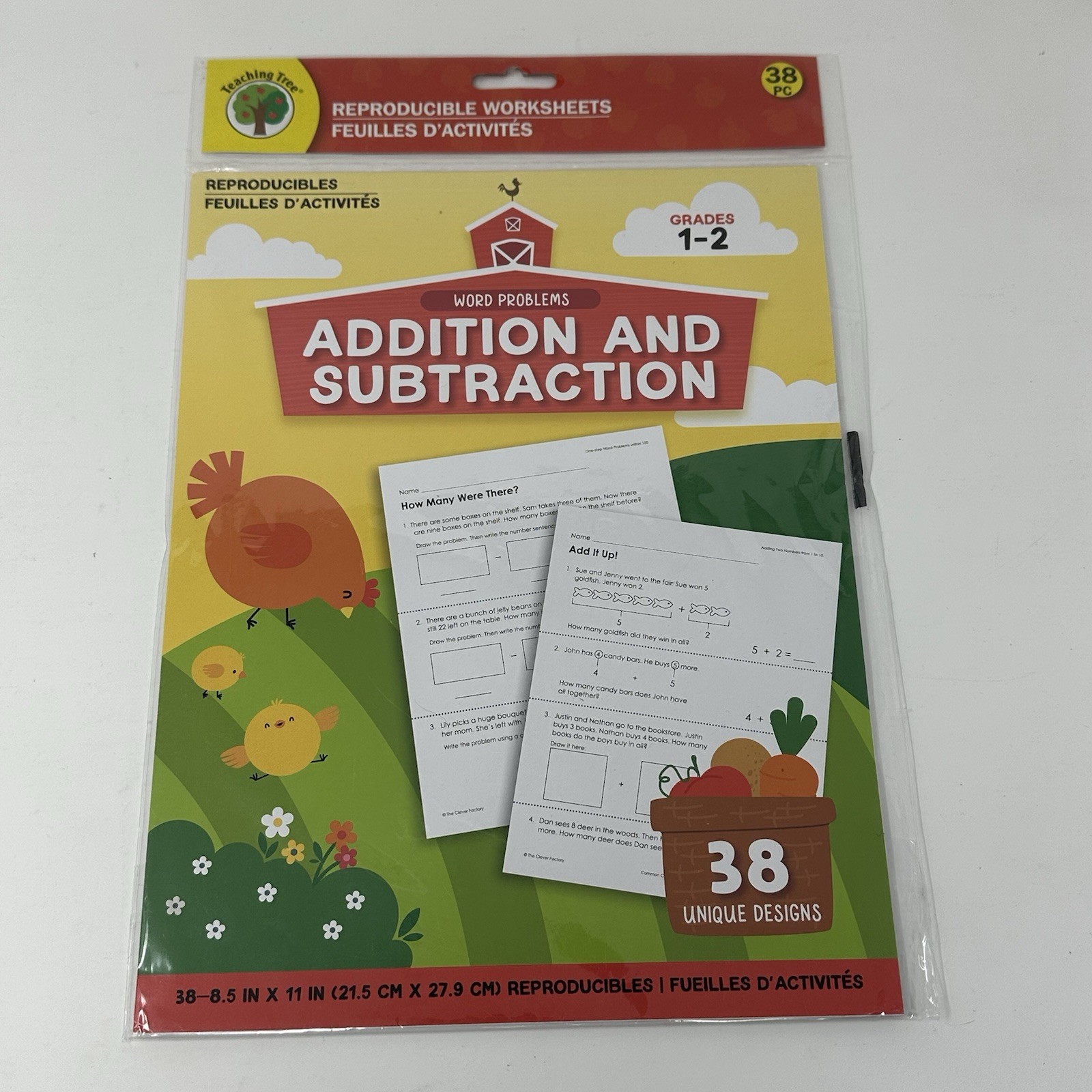 Addition Subtraction Word Problems Grade 1-2 Reproducibles by Teaching Tree