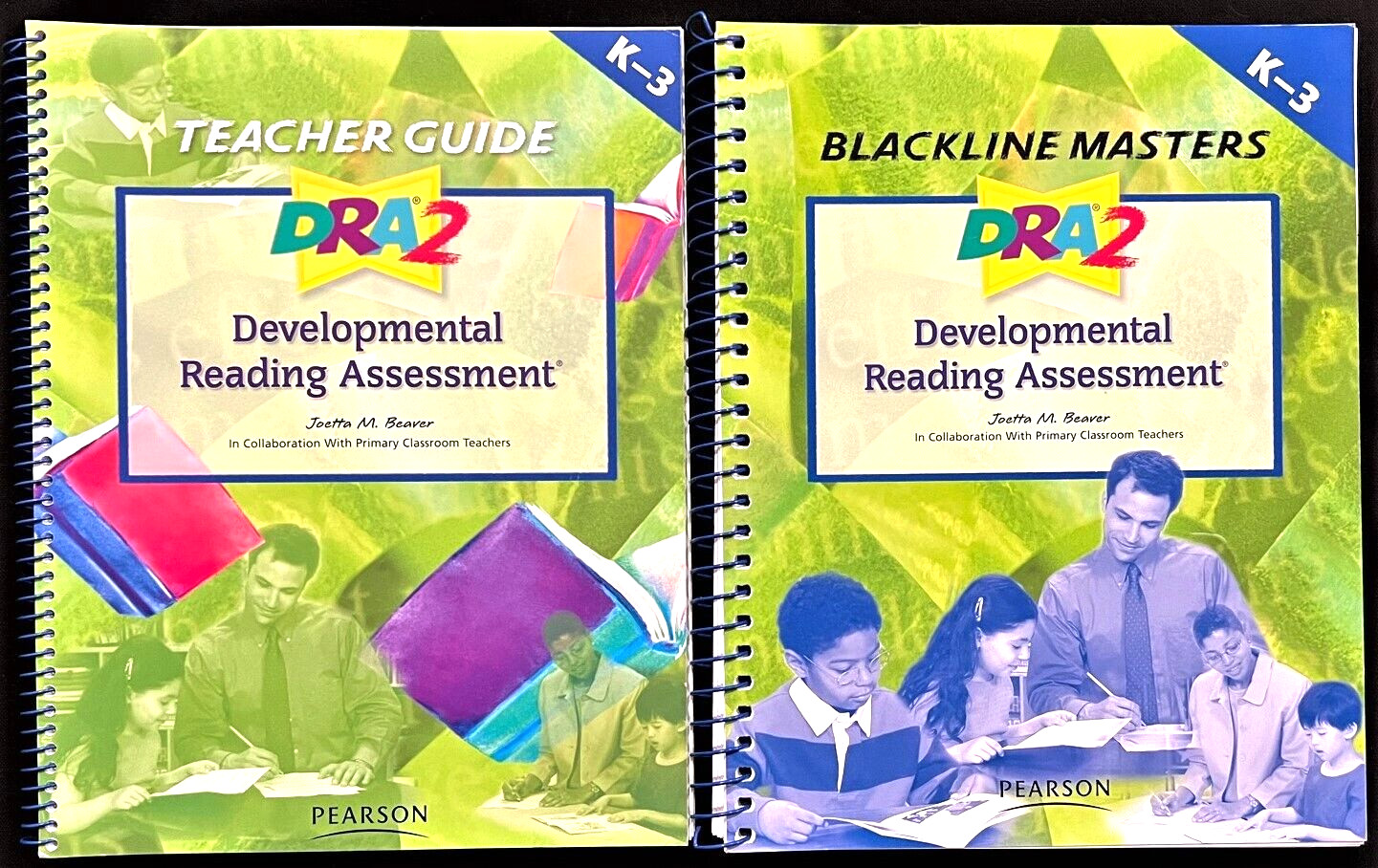 K – 3rd Grade – DRA2 – TEACHER GUIDE & BLACKLINE MASTERS (2 books) (2006)