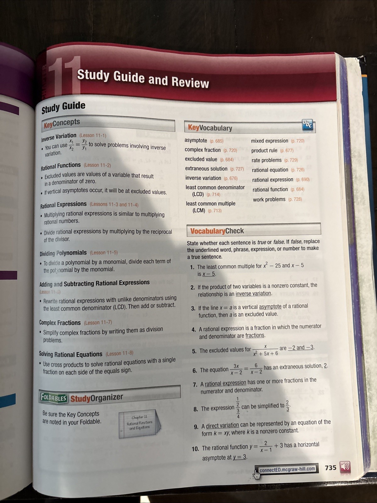 Glencoe Algebra 1 Common Core Edition Hardback McGraw Hill