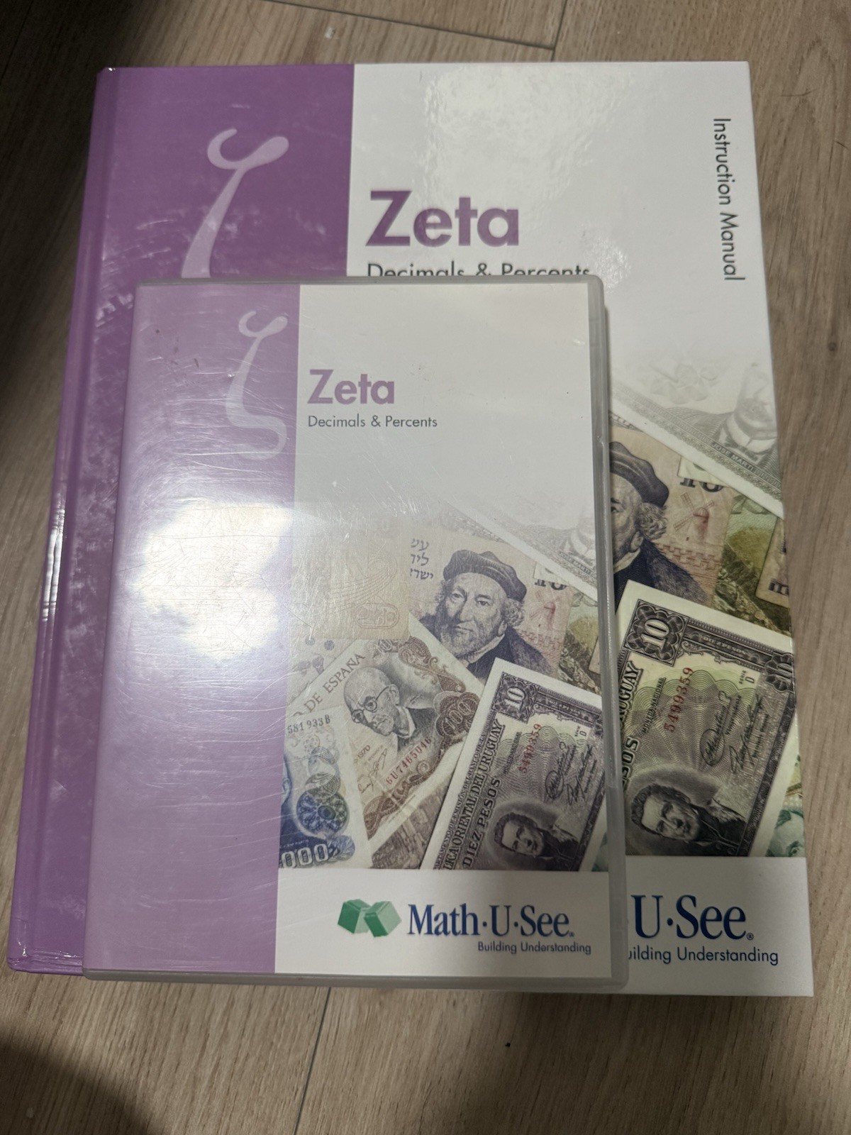 Zeta Instruction Manual And Zeta DVD, Math U See Homeschool Resource