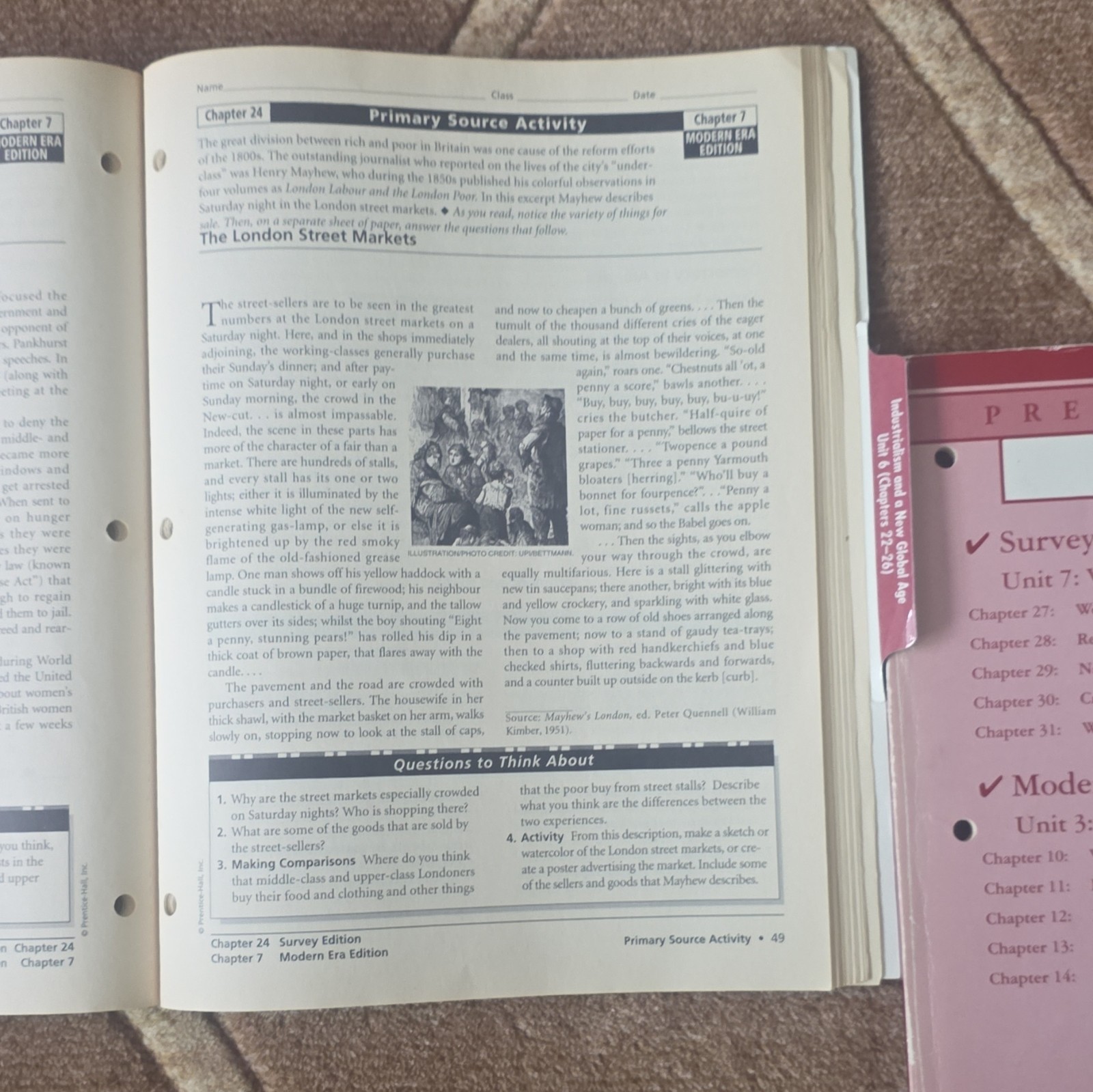 Prentice Hall Core Support World History Connections to Today Unit 7