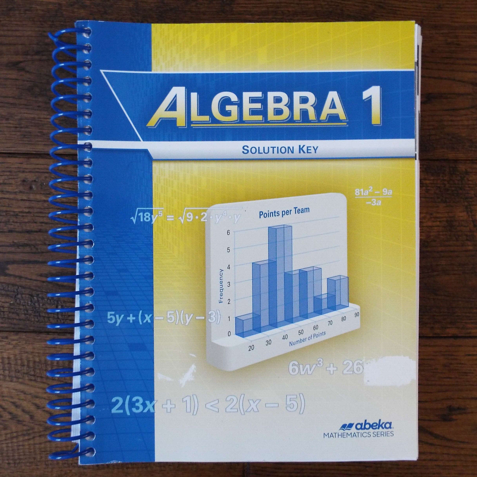 Abeka Algebra 1 Solution Key Traditional Math Series