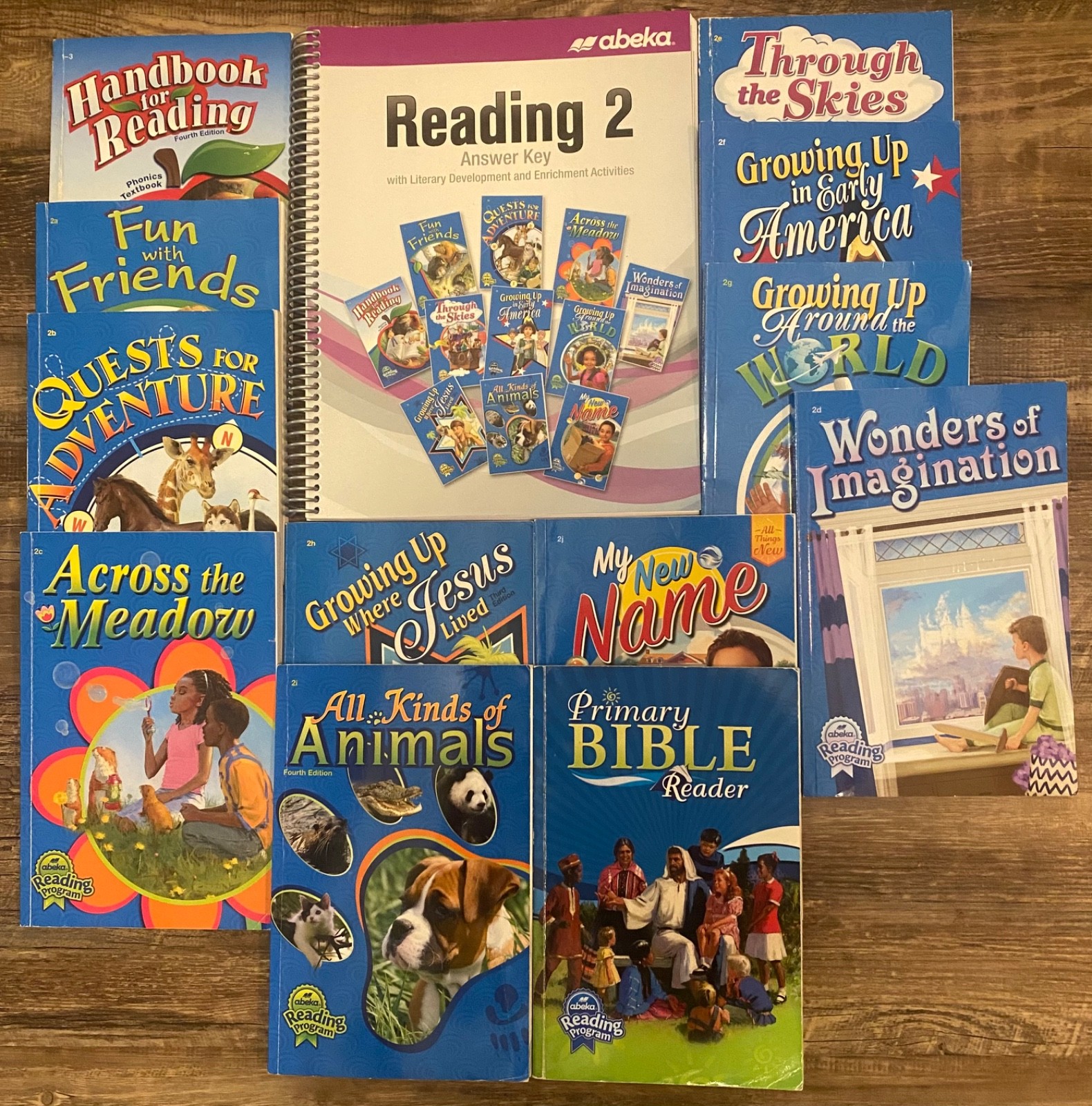 abeka 2nd grade readers set of 13 books