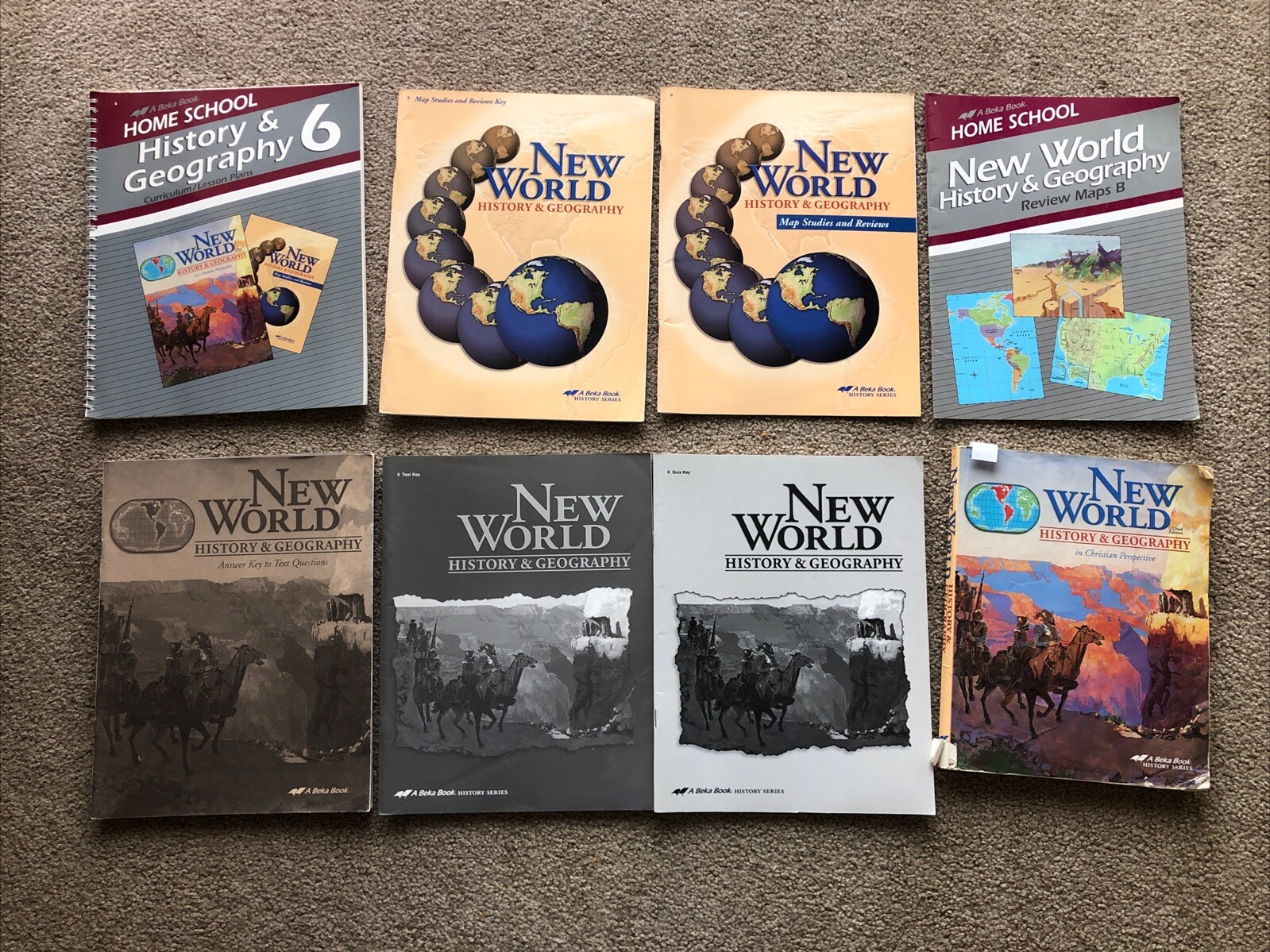 Abeka HISTORY & GEOGRAPHY 6 New World History & Geography LOT Teacher Student