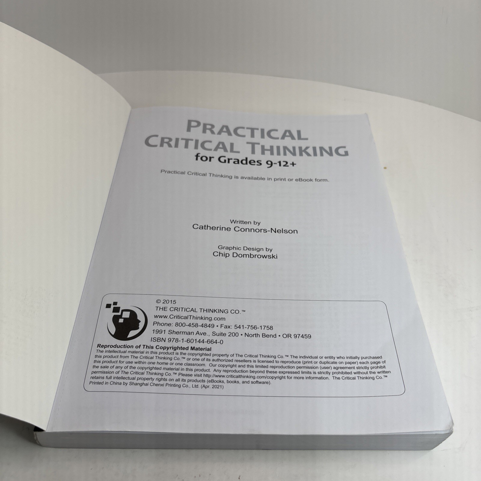 Practical Critical Thinking Workbook Grades 9-12 Problem Solving Reasoning book