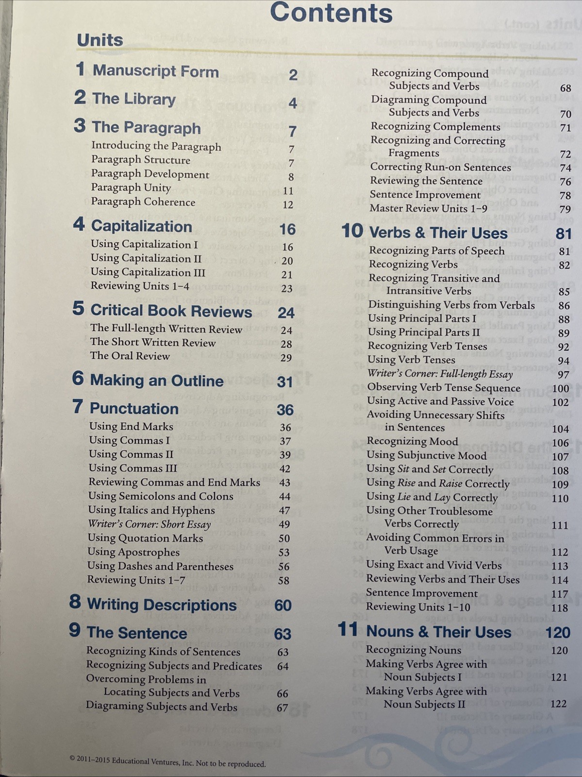 📔ABEKA GRAMMAR & COMPOSITION WORK-TEXT IV 4TH EDITION STUDENT WORK BOOK