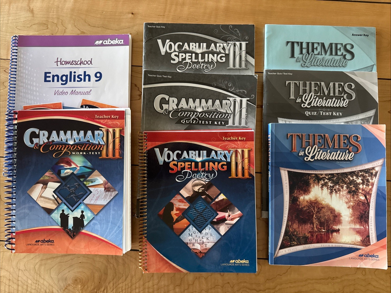 Abeka English 9 Grammar Composition Themes In Literature Vocabulary Parent Keys